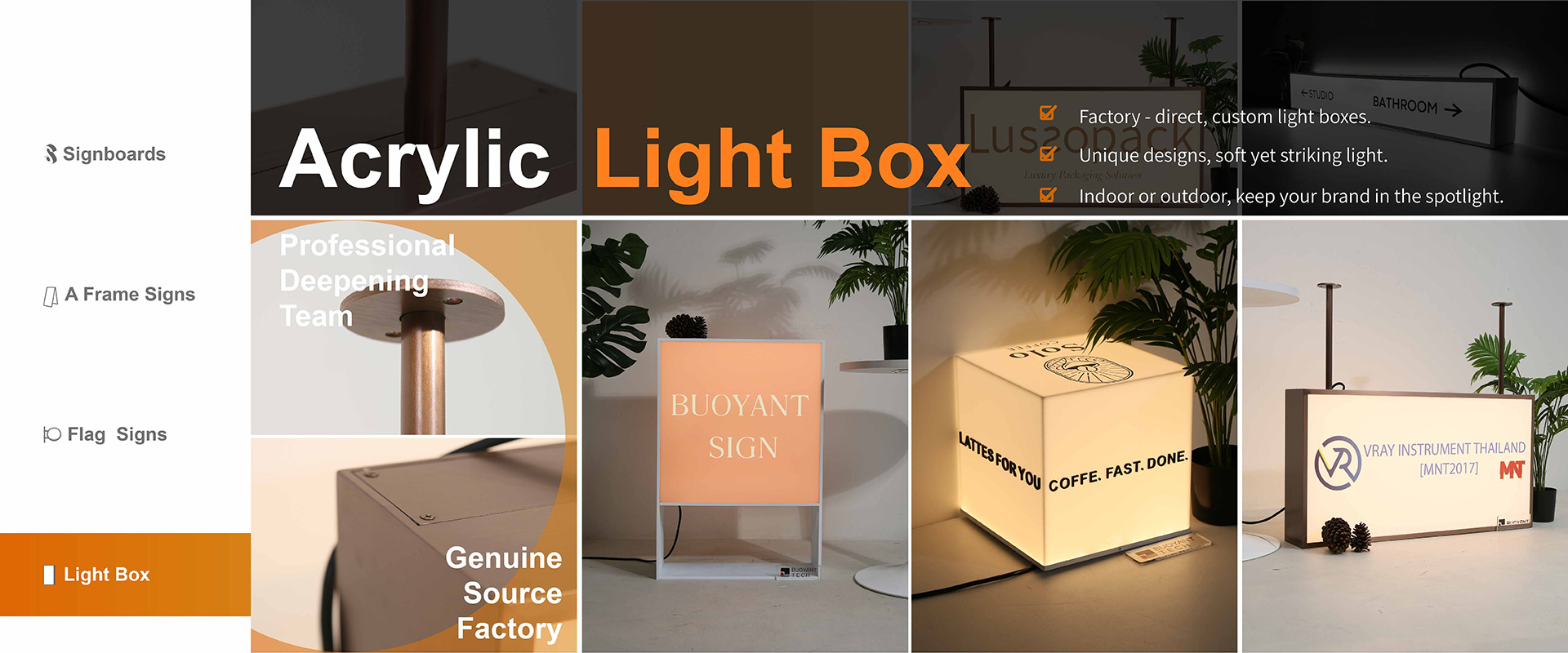 Scalable acrylic lightbox production vendor
