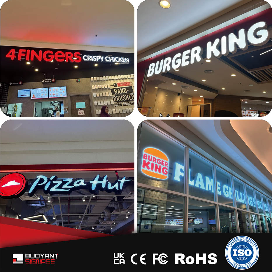Shopping Mall Advertising Signs