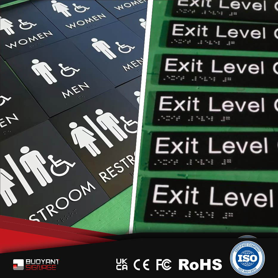 Office Building ADA signage | ISO Factor
