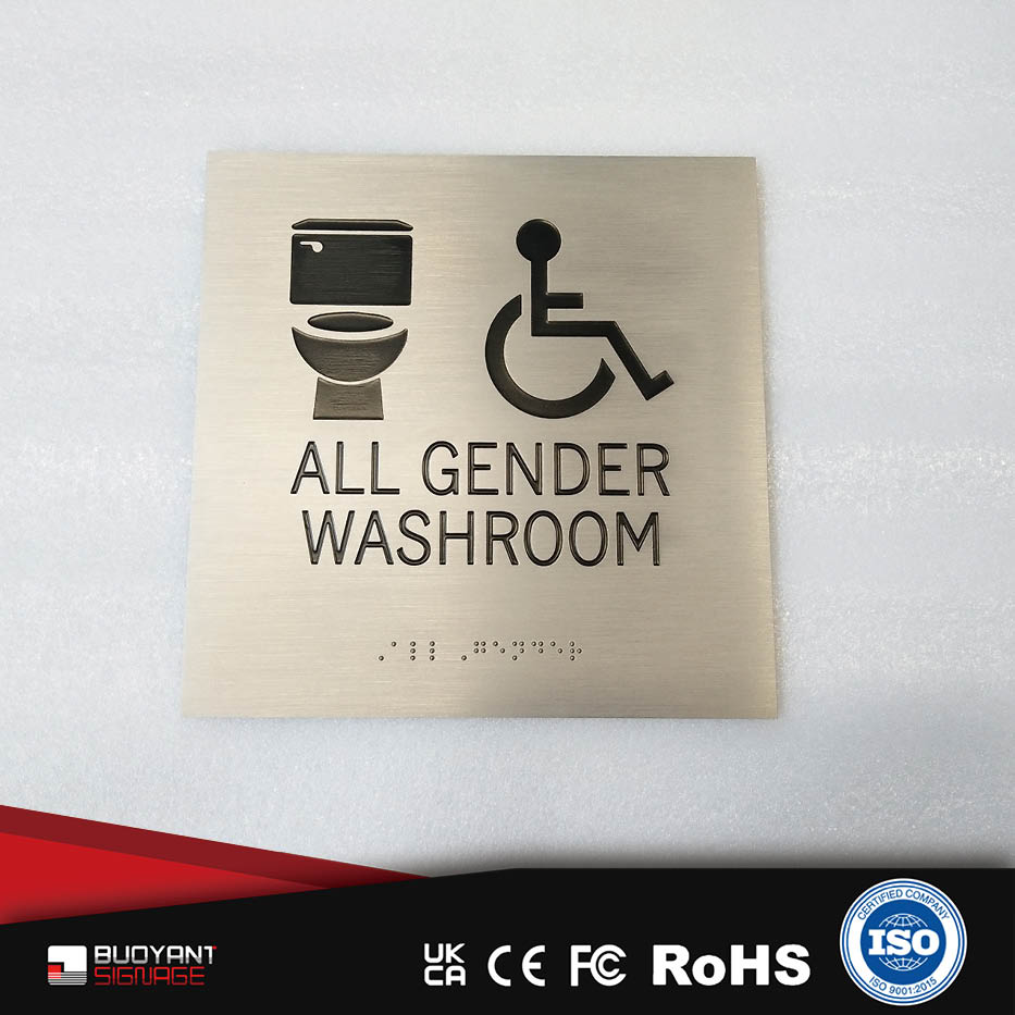 Office Building ADA 标识牌 | ISO Factory Cu