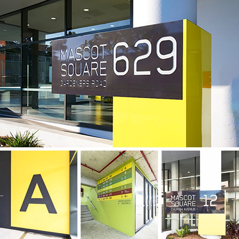 Mascot residential wayfinding 