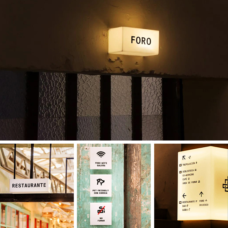 Mexican vGalera Cultural Center Wayfinding System Design