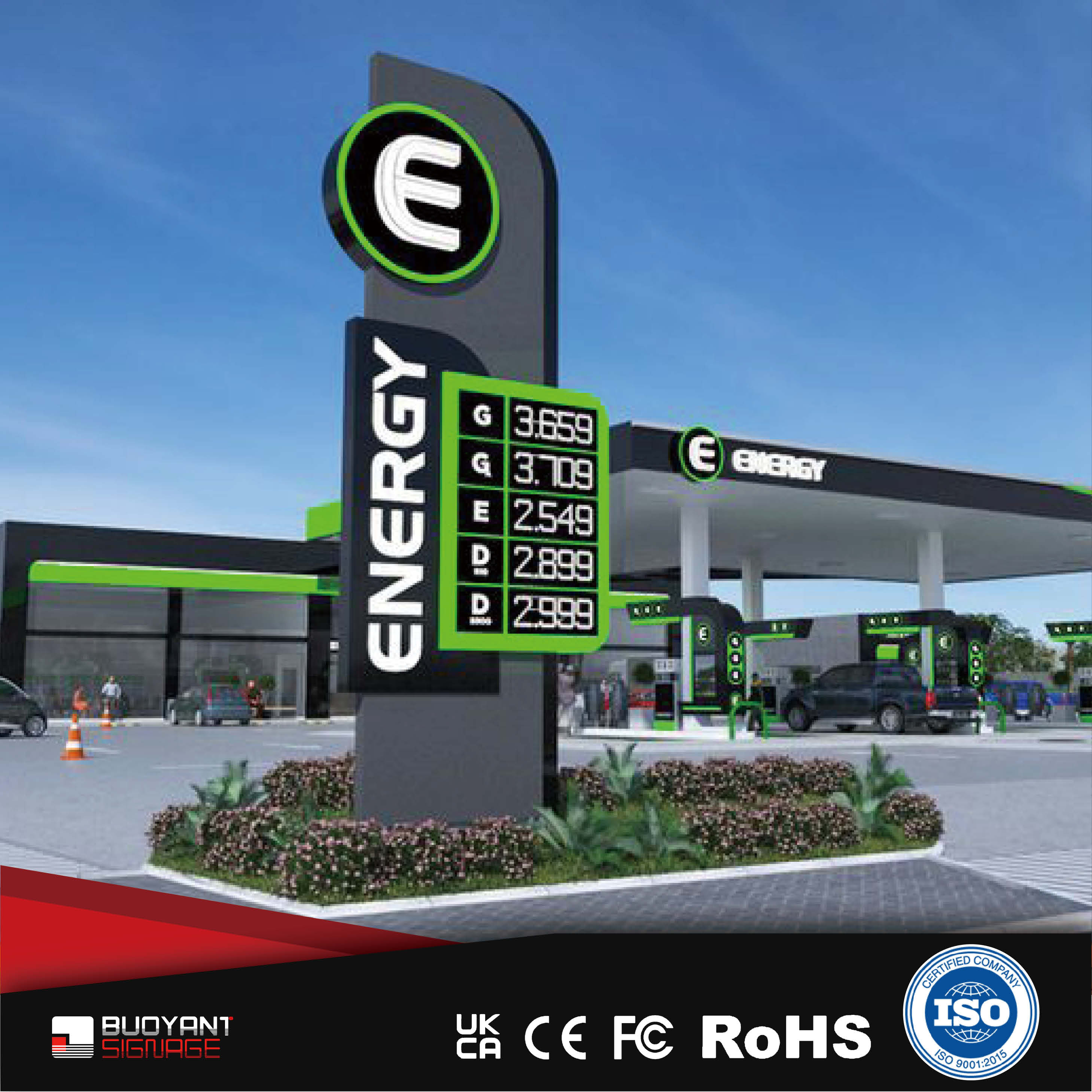 UV - Stable Pylon Signs for Middle East 
