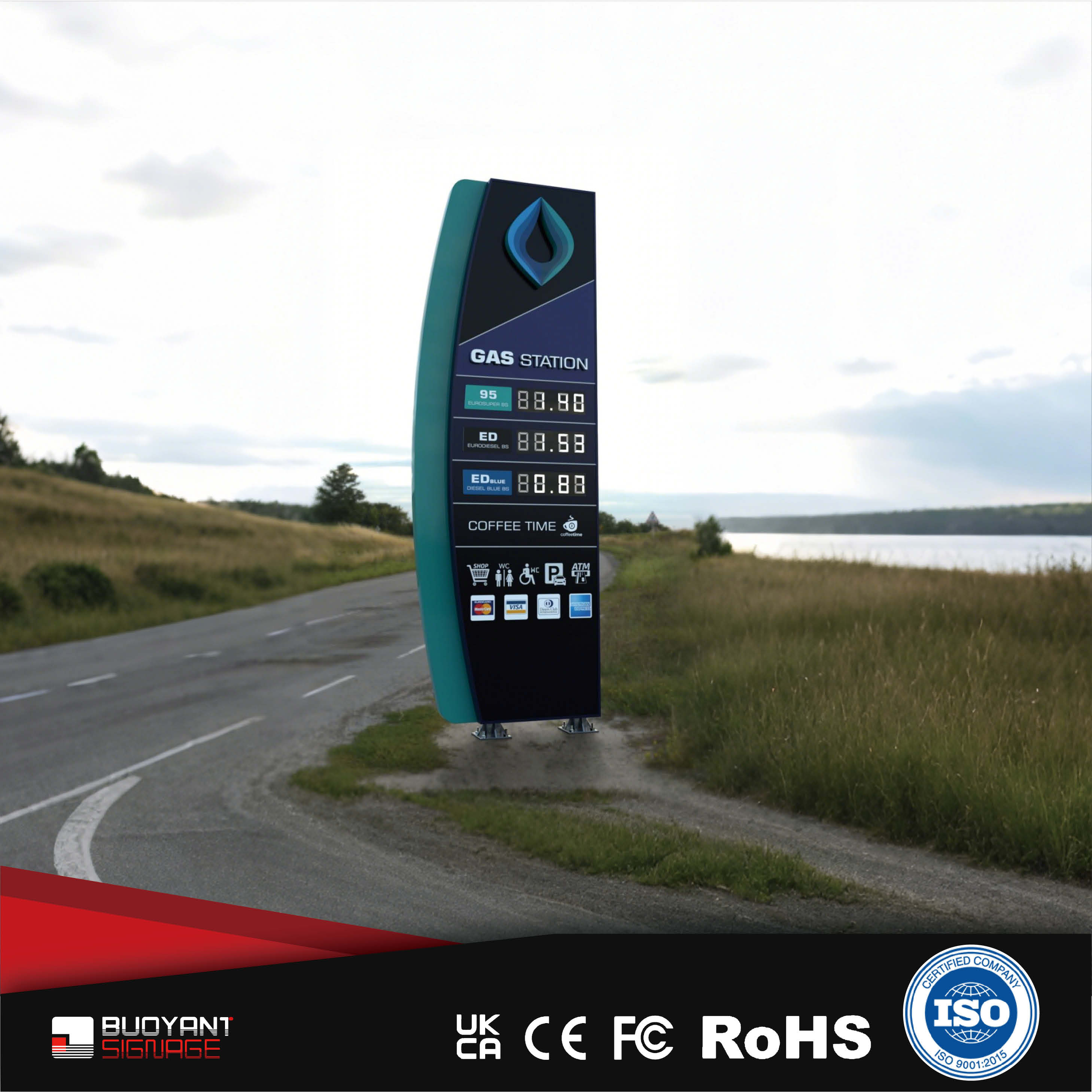 ISO - Listed Pylon Signs for US Gas Stat