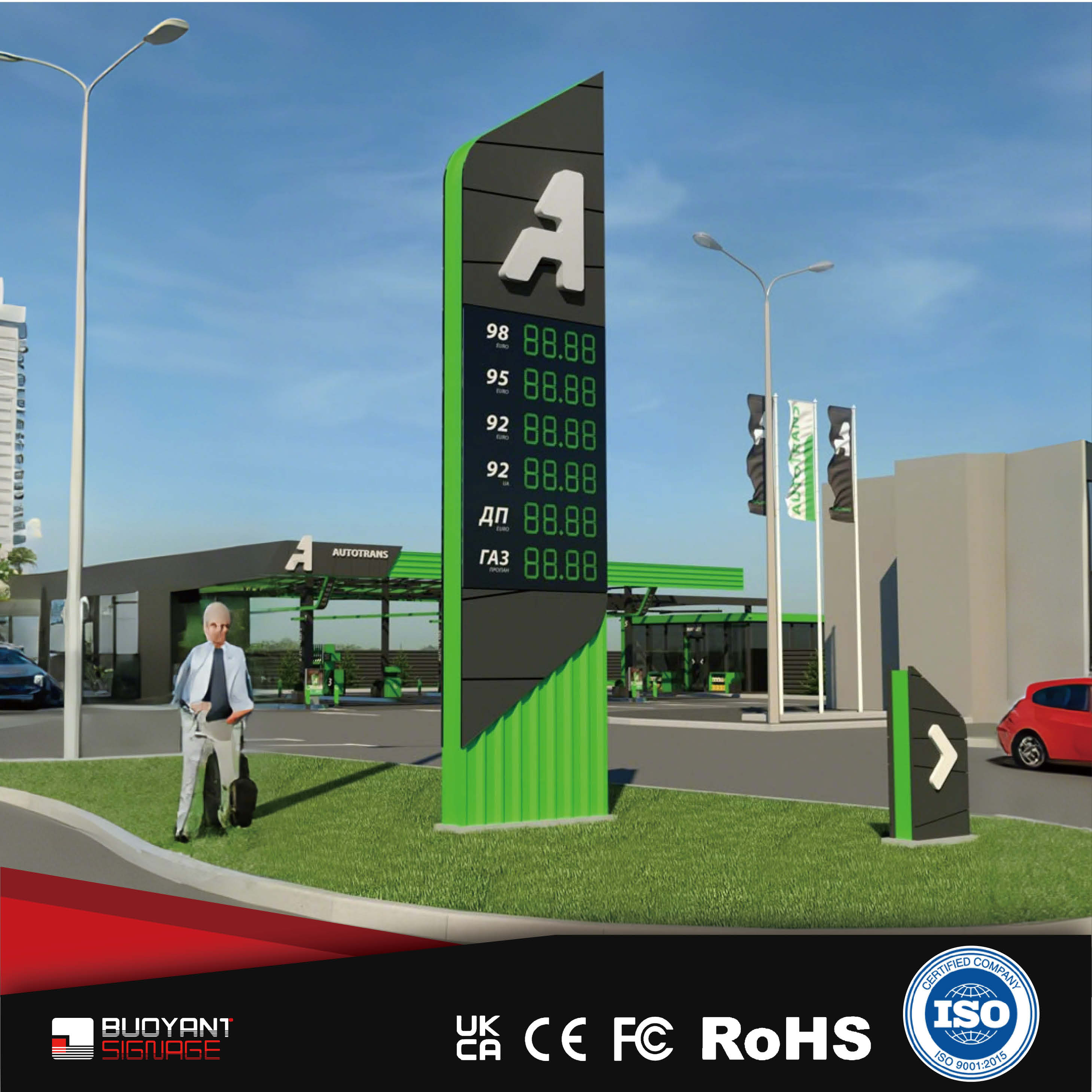 Factory - Direct Gas Station Pylon Signs