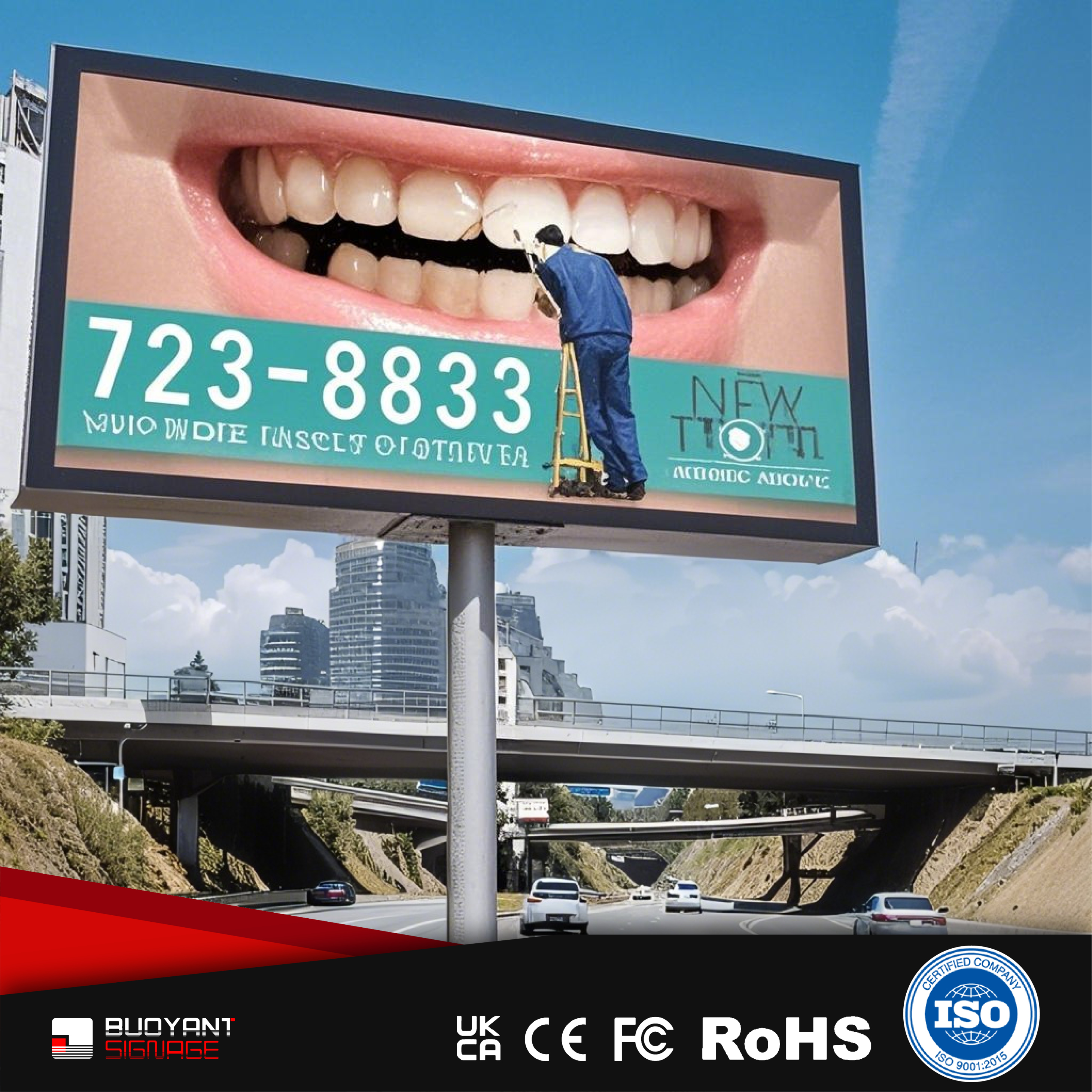 Weatherproof Pole Signs for SEA Transpor