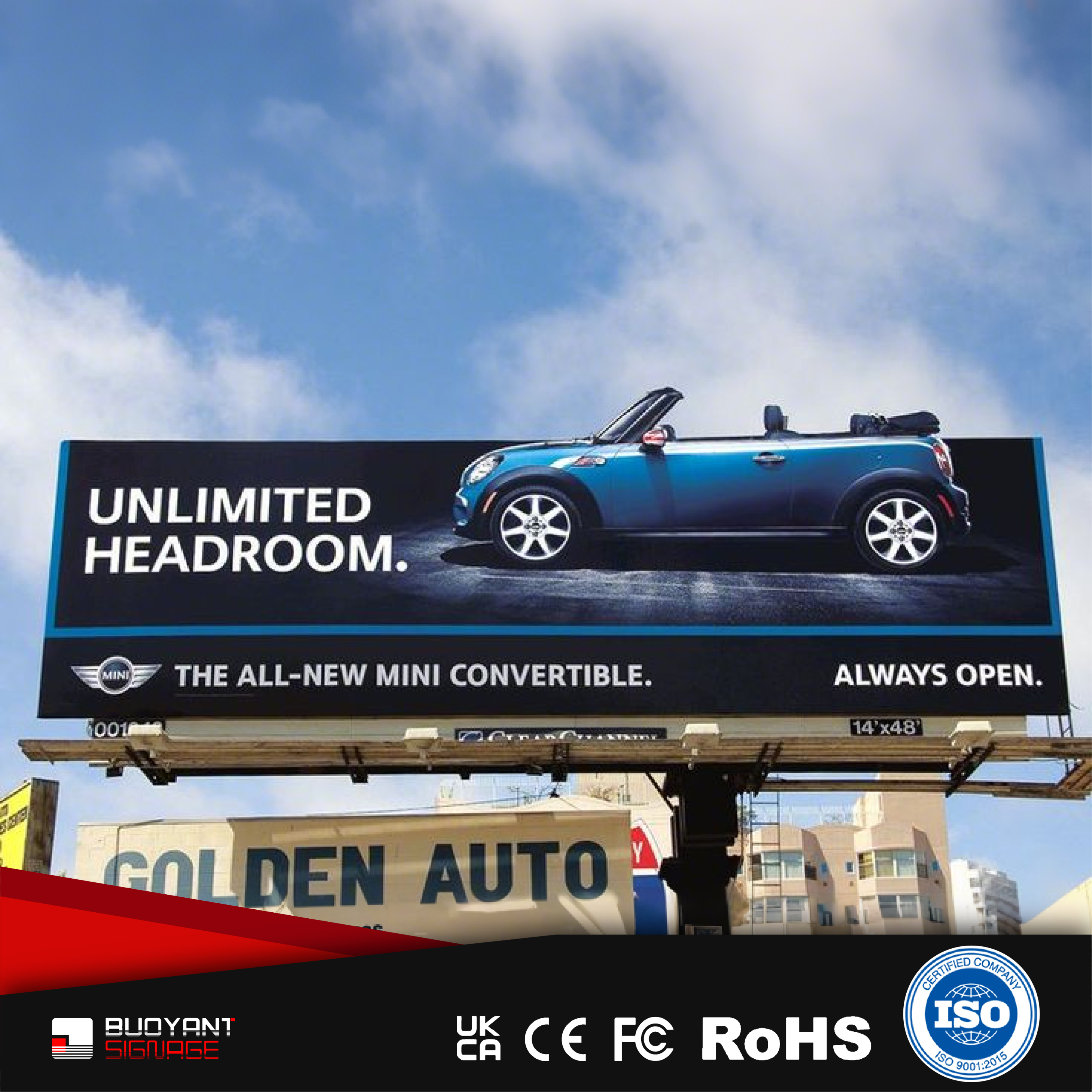 Factory - Built Car Dealership Pole Sign