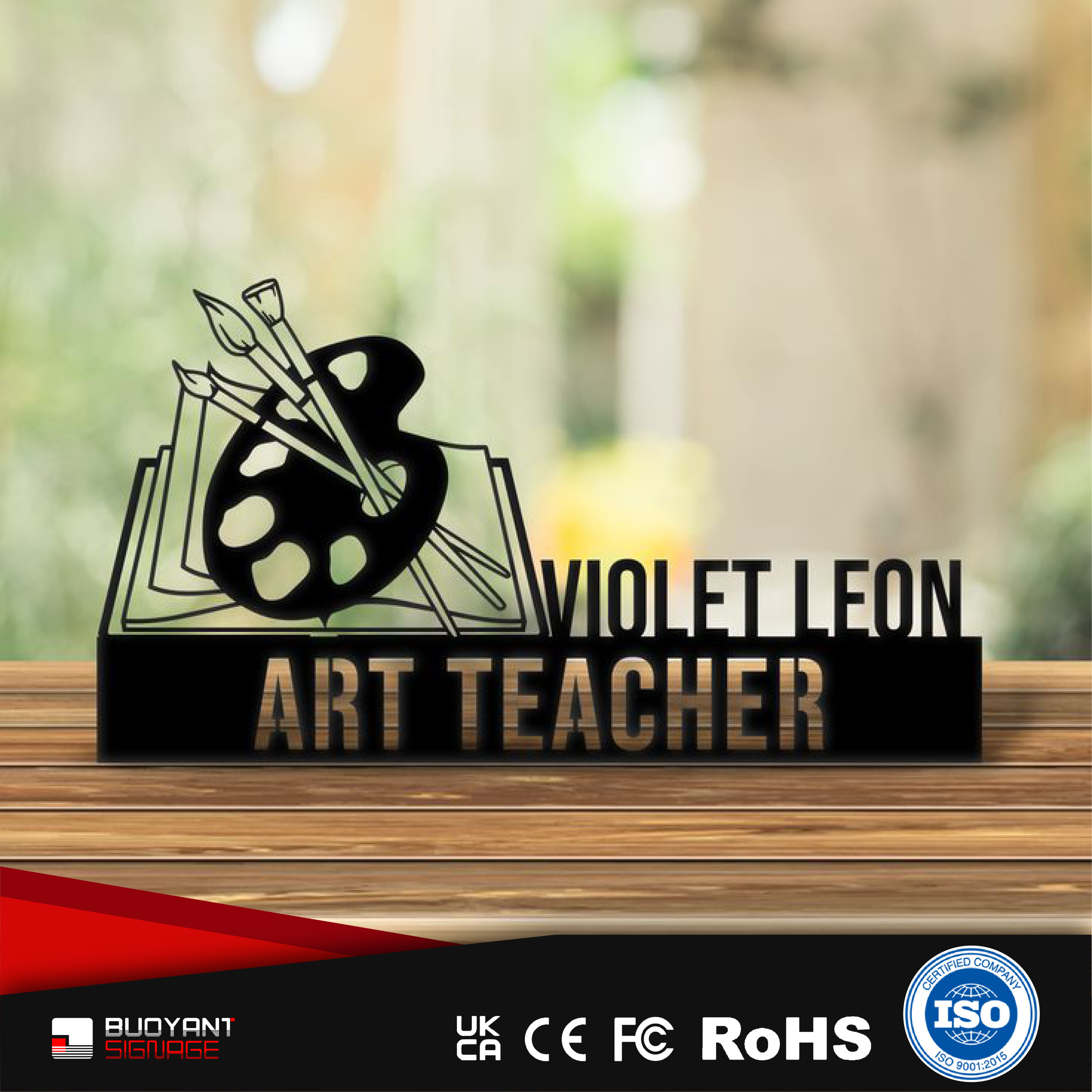 American - Educational Office Name Plate