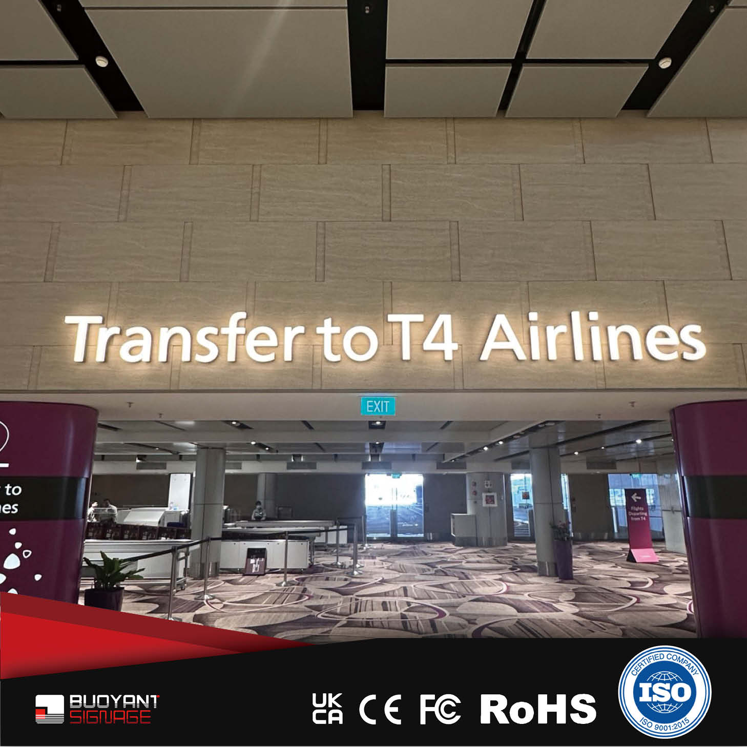 30-Yr Factory: Airport Signage Design &a