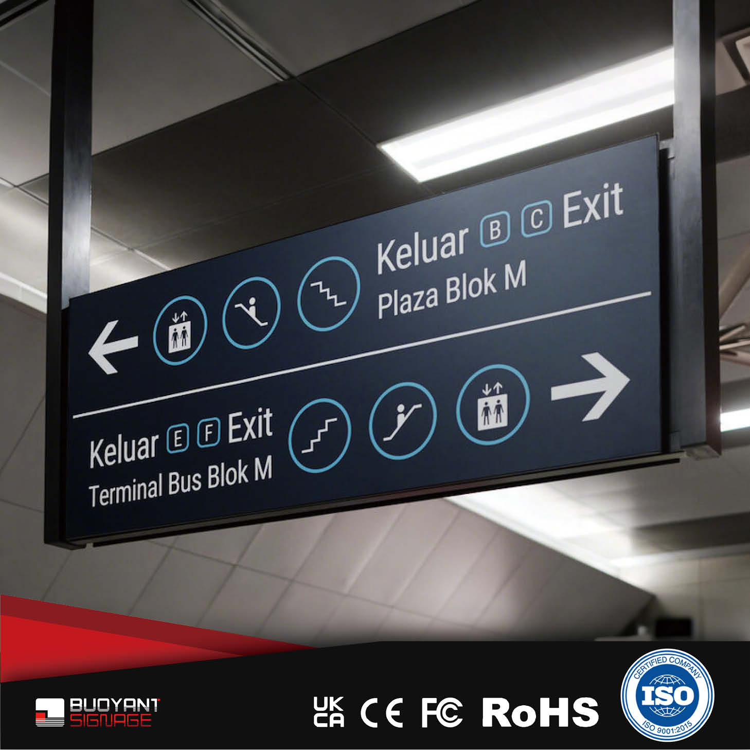 Singapore MRT Station Info Signs Supplie
