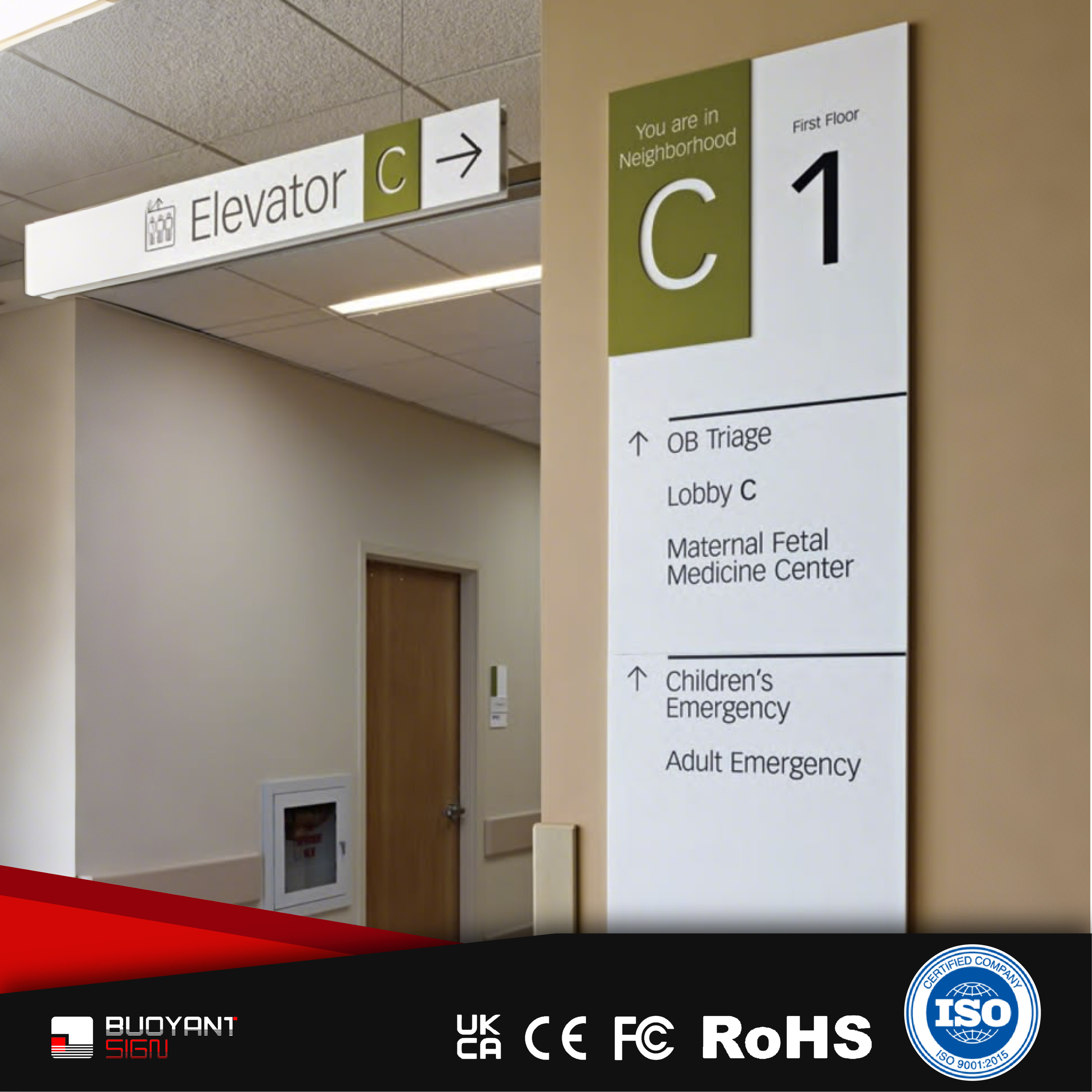 Hospital Signage Manufacturer