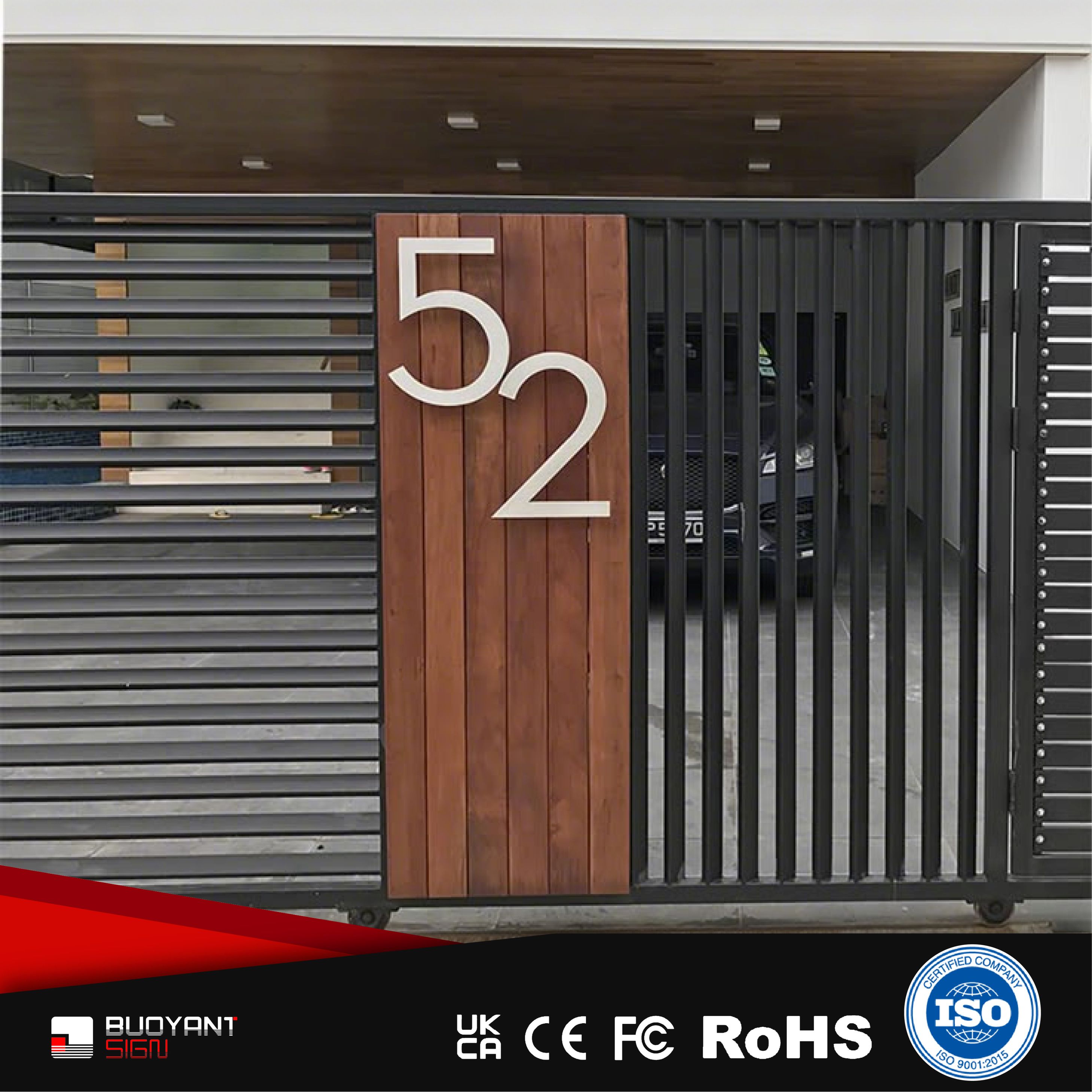 Industrial - Grade Townhouse Signage Pla