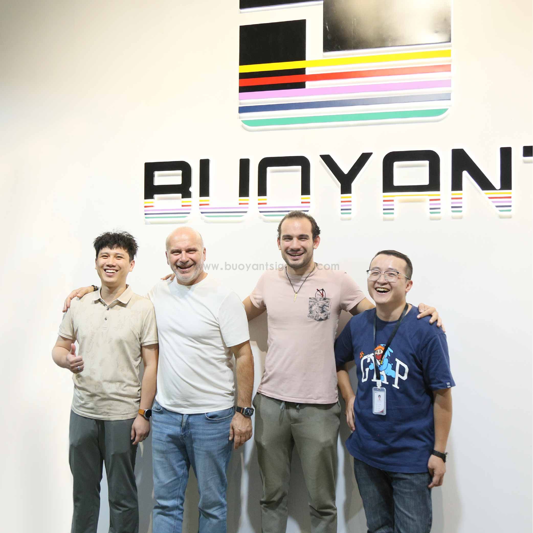 BUOYANT SIGNAGE Welcomes American Client Delegation; Wayfinding System Products Gain High Recognitio