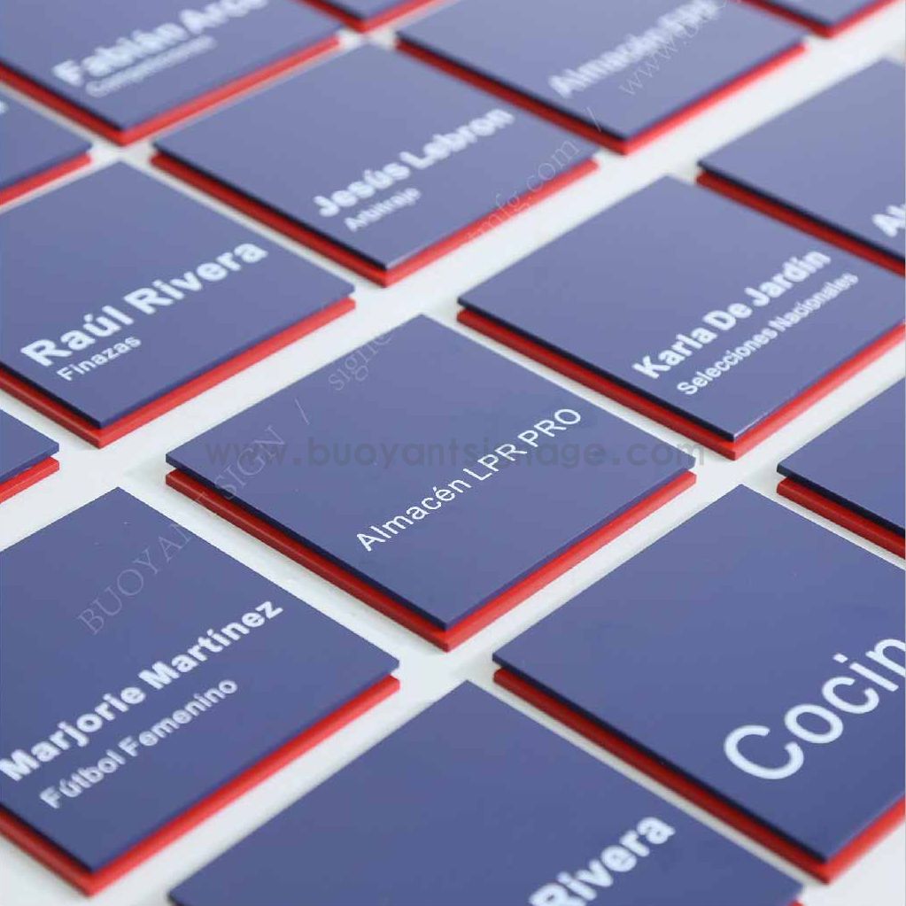 Custom Delivery: 100 Acrylic Braille Signs Crafted with ADA - Compliant Precision