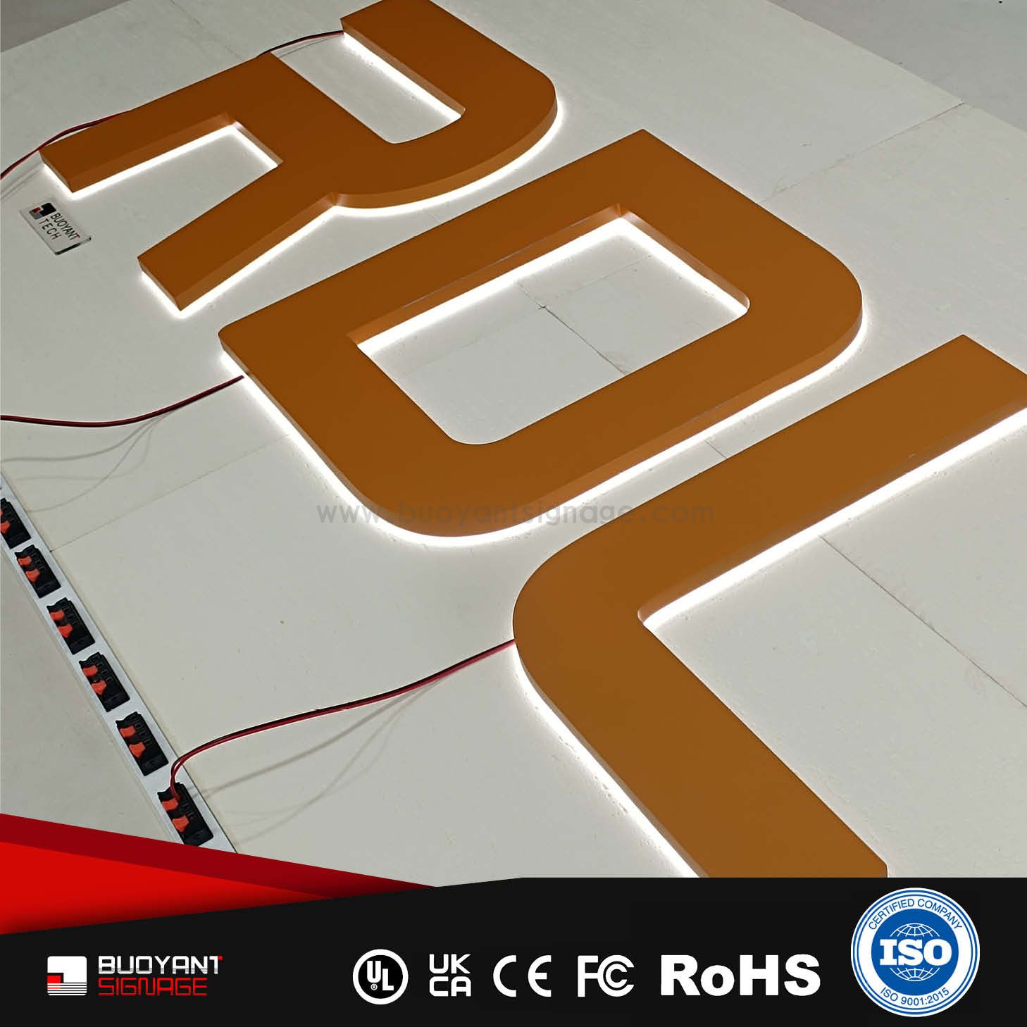 Professional Custom Metal Letter LED Bac