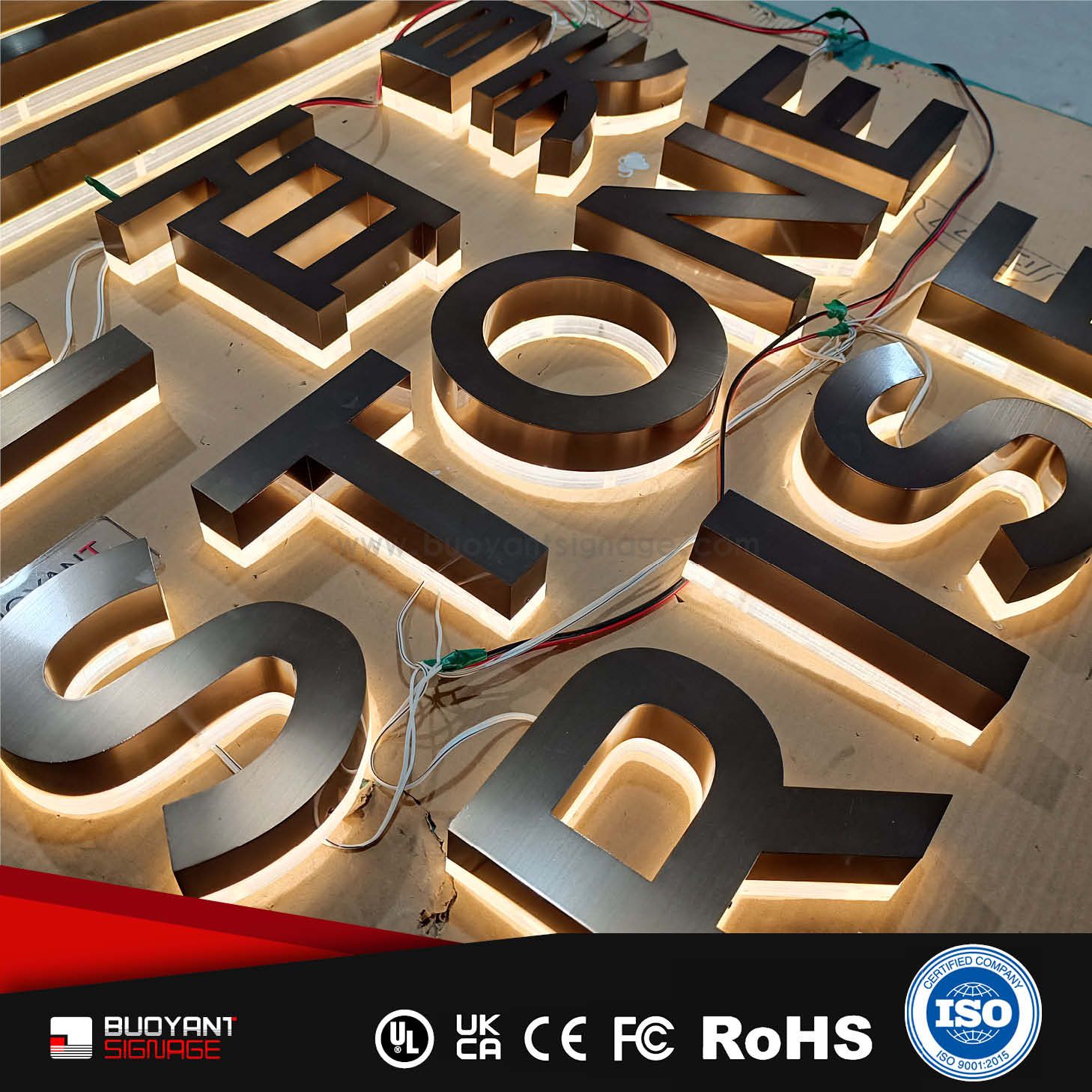 Professional Custom Gold Stainless Steel