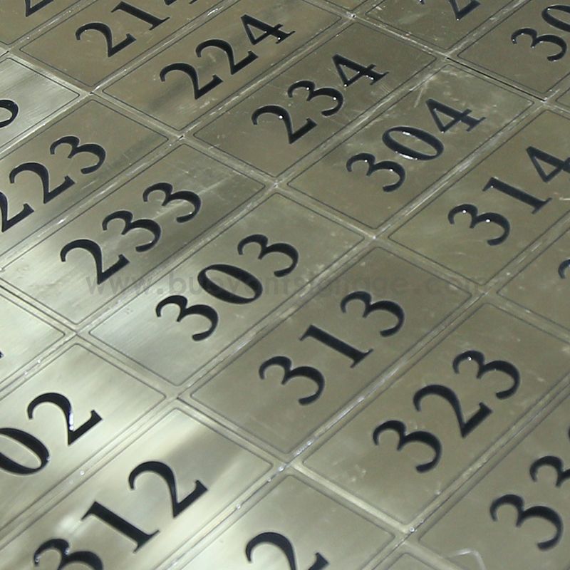 BUOYANT Produce 100 Custom Metal Room Number Plates for Vanke Residential Community 