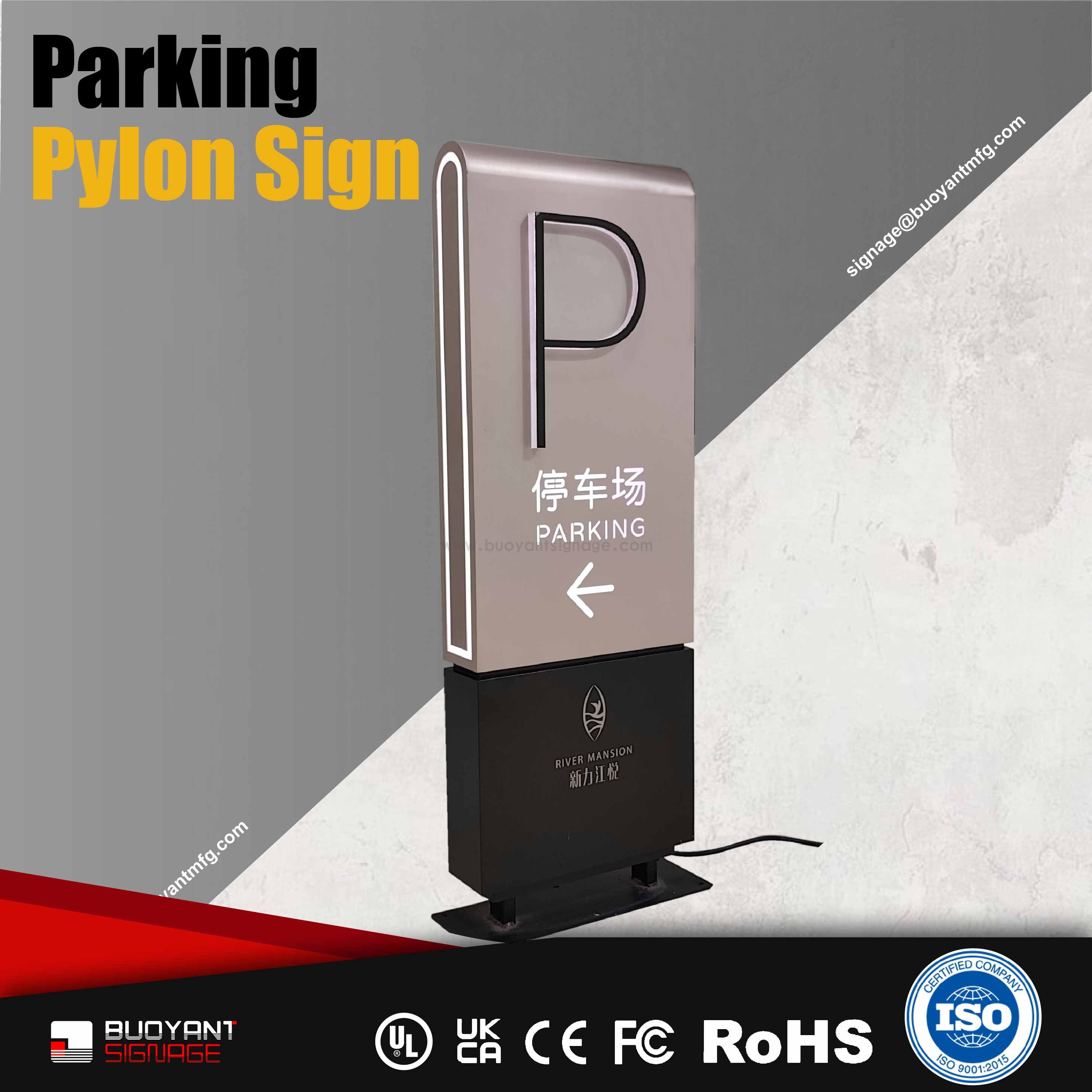 Stainless Steel Parking Identification P