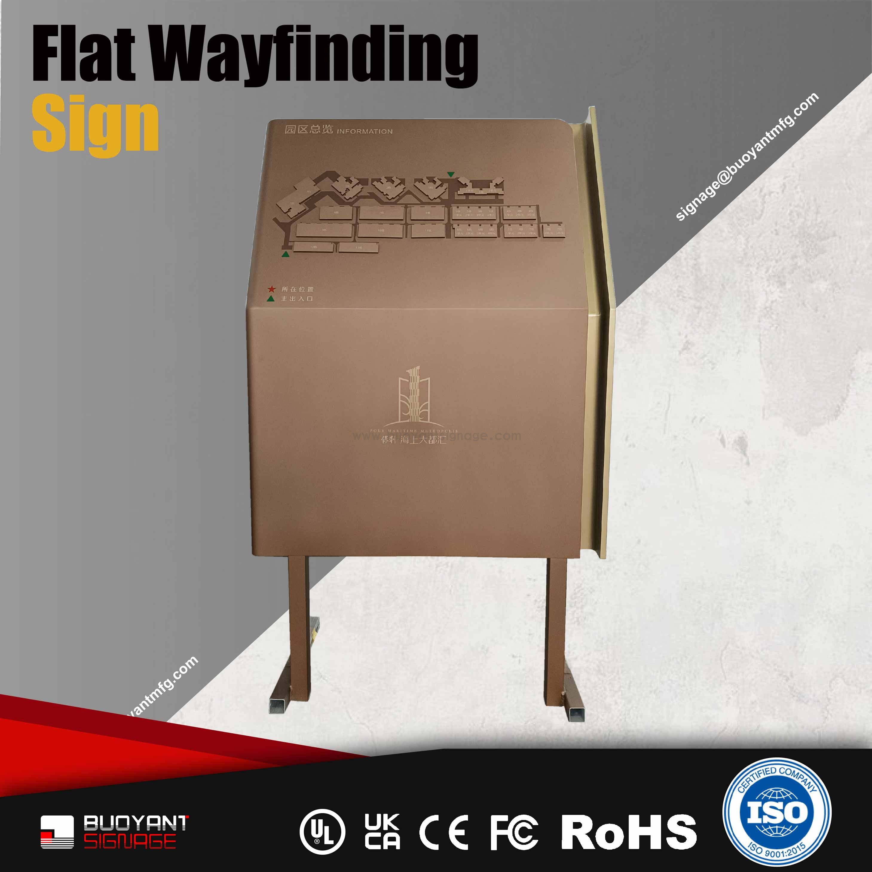 Multi-Scenario Flat Wayfinding Sign（WS-F