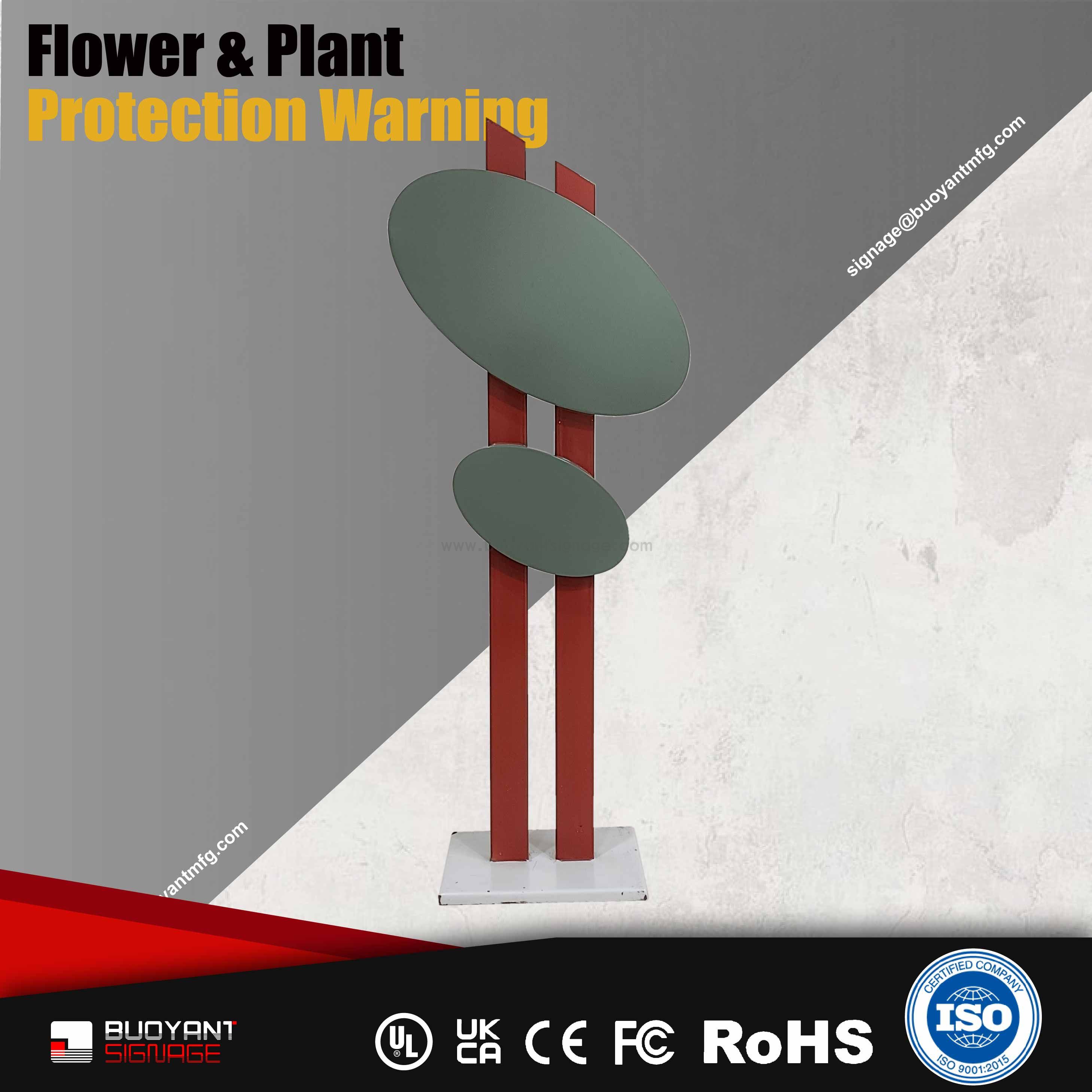 Artistic floral and plant protection sig