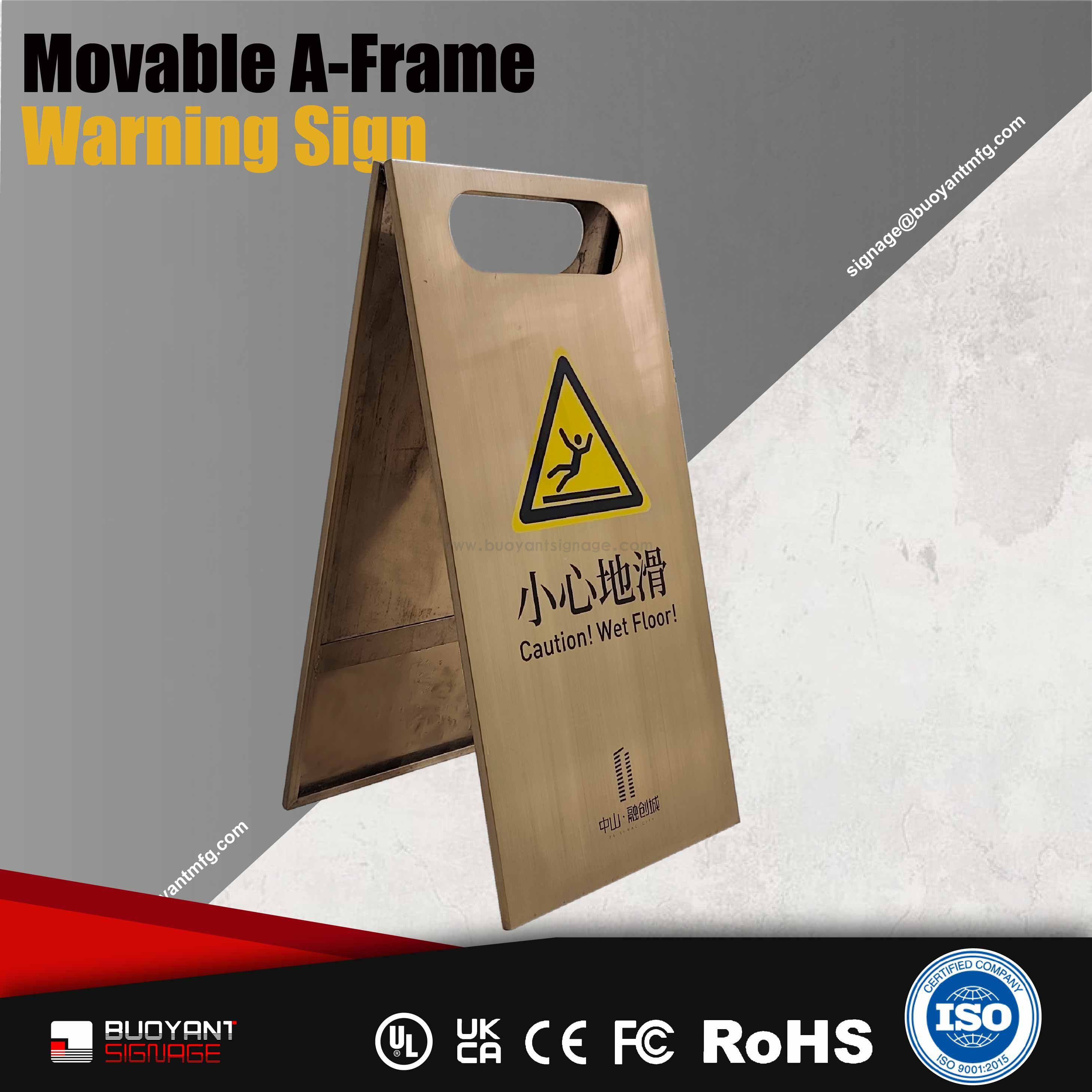 Warning Symbol Movable A-Frame Warning S