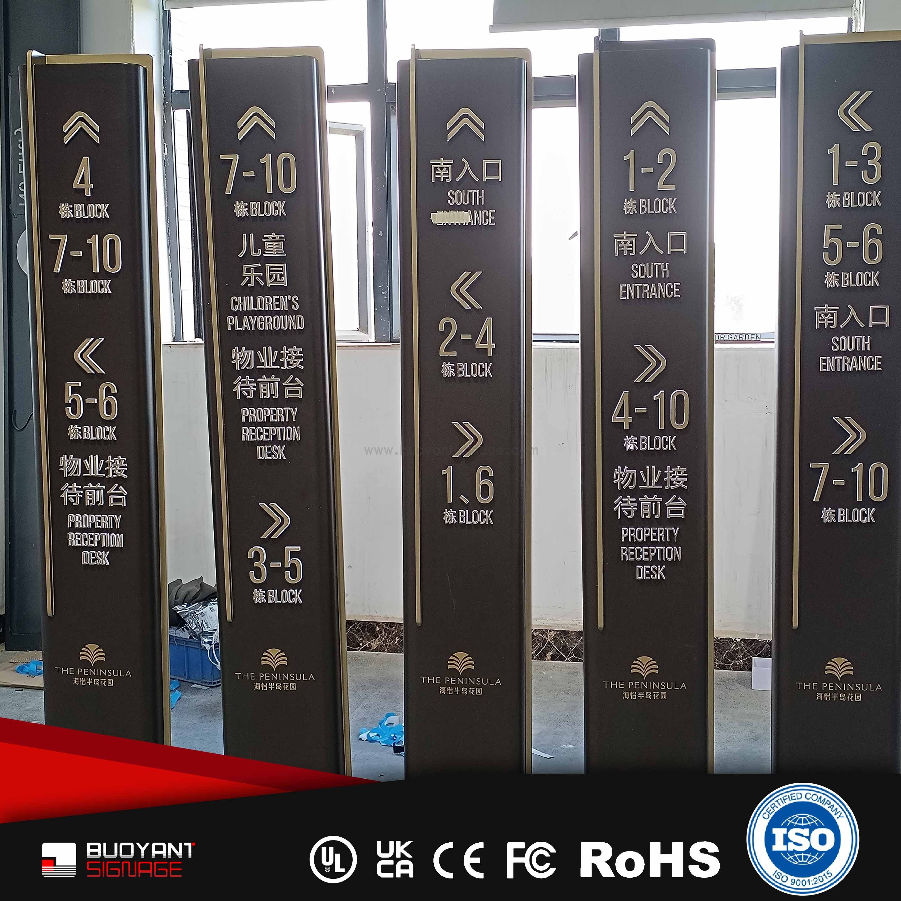 Bulk Matching Directional Pylon Sign Set