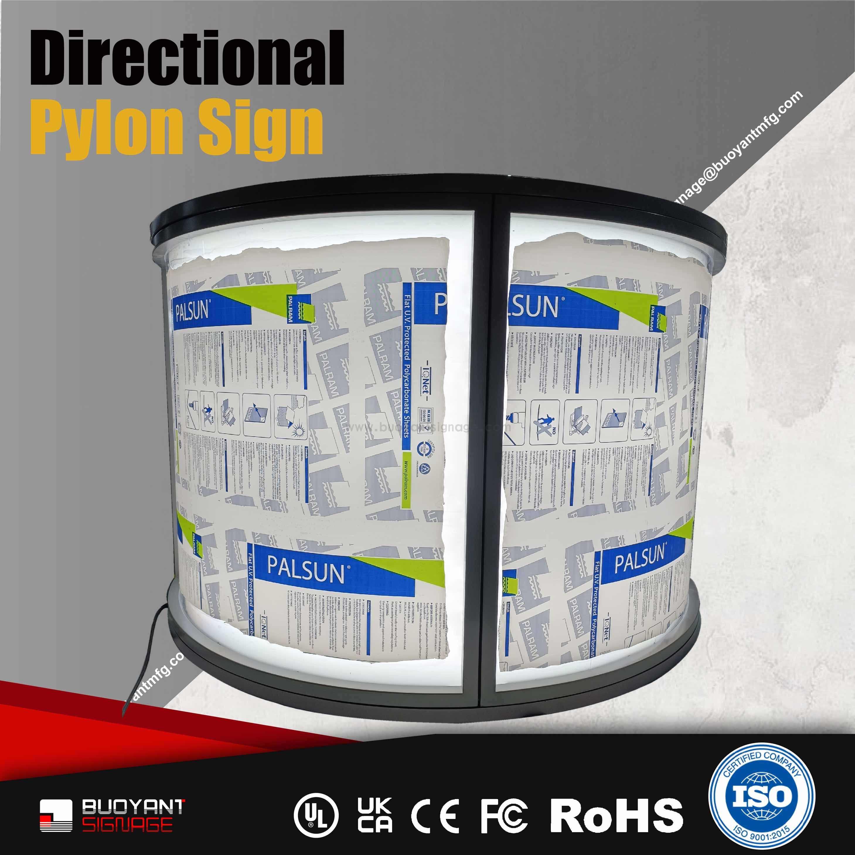 Information Map Directional Pylon Sign f
