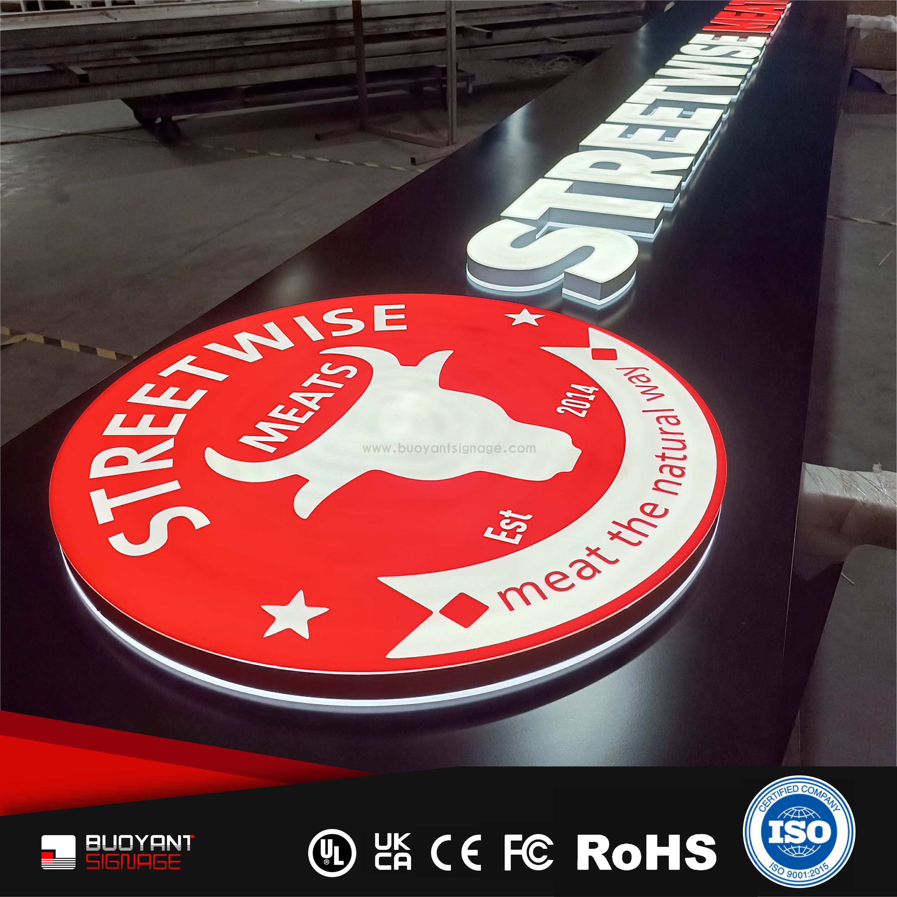 Professional Custom Sign Logo Front &amp