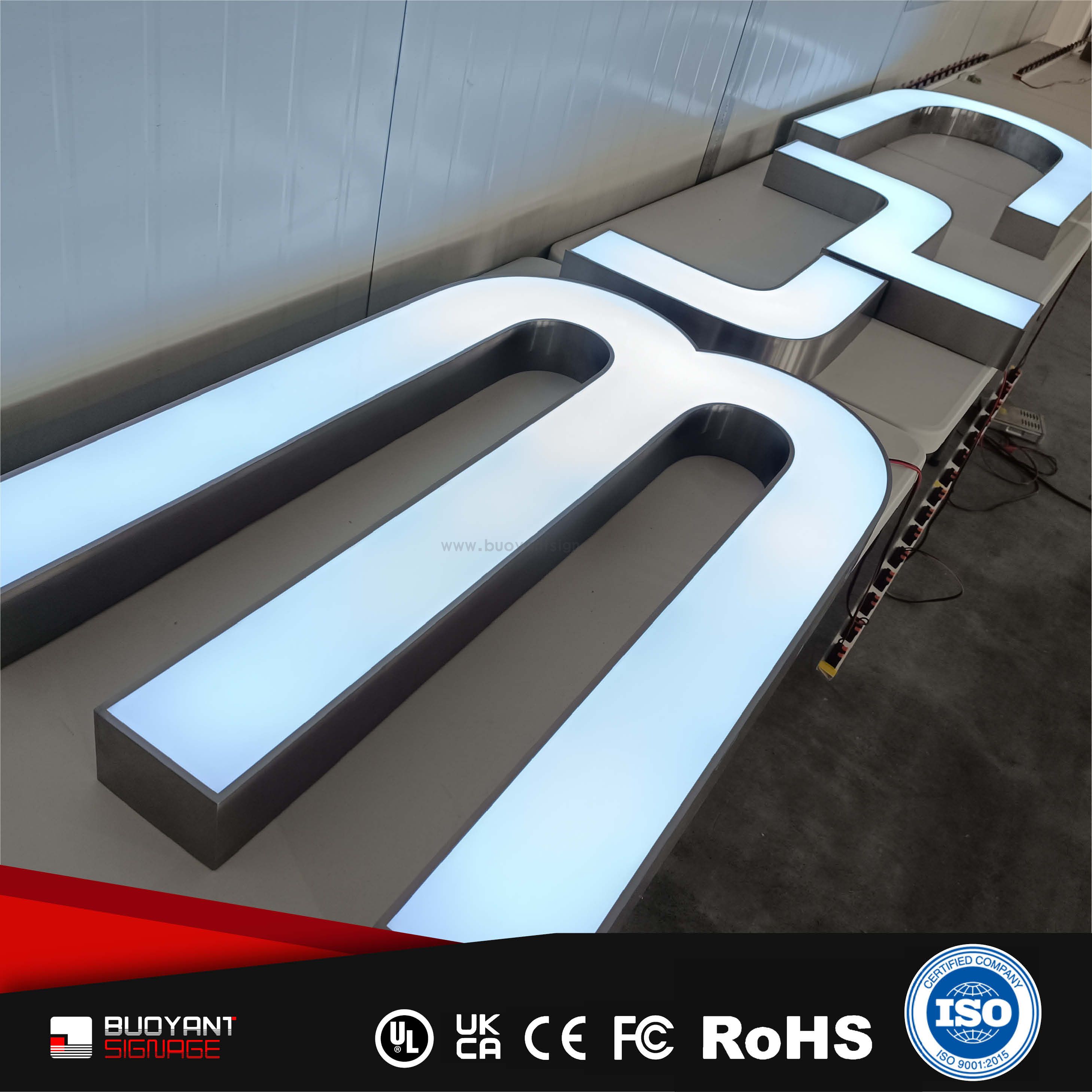 Professional Custom Artistic Font Sign LED Face Trim Cap Signs for Commercial Brand Upgrade（（A3DIS-F