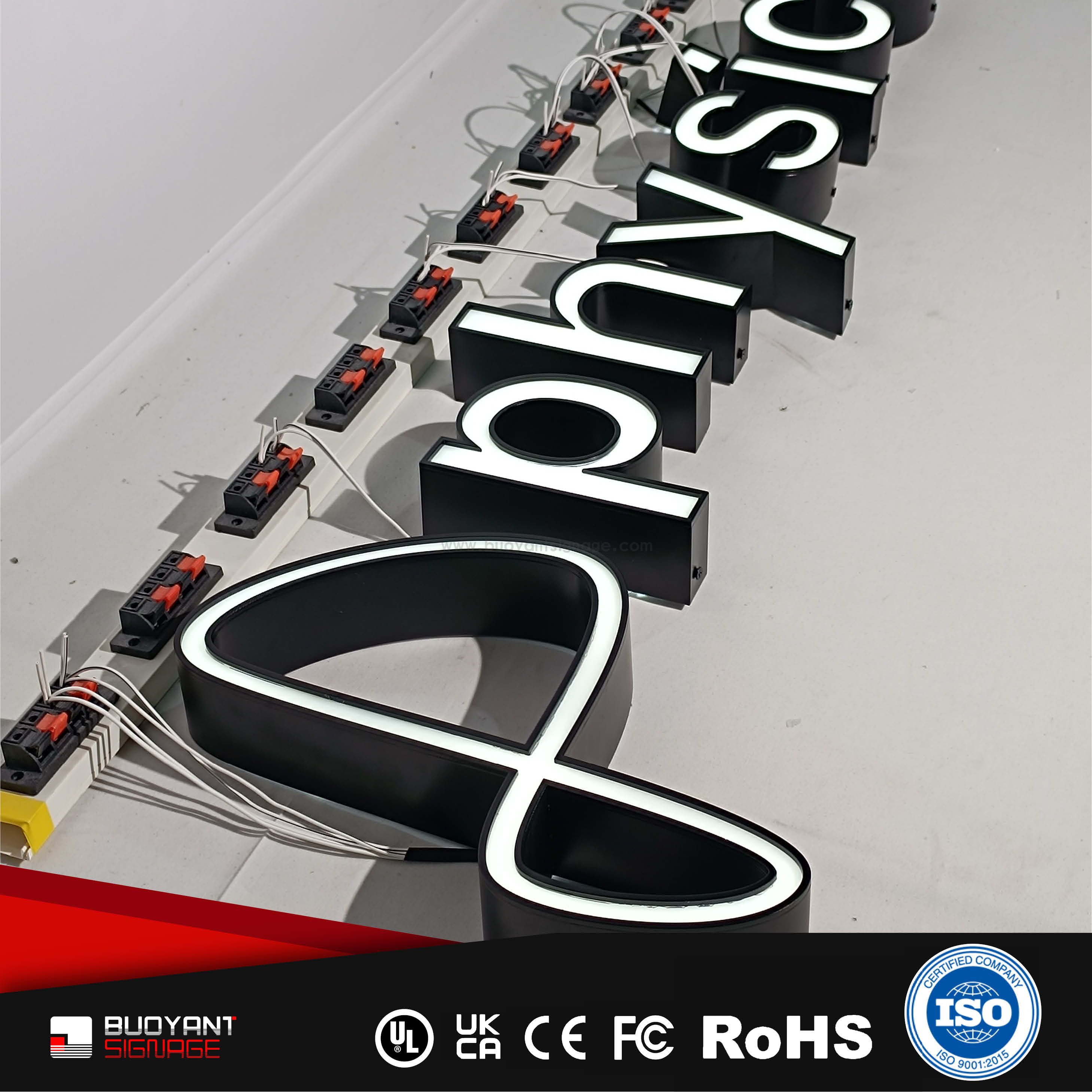 Professional Custom Brand Sign LED Face Trim Cap Signs for Enterprise Image Upgrade（（A3DIS-F22FT））