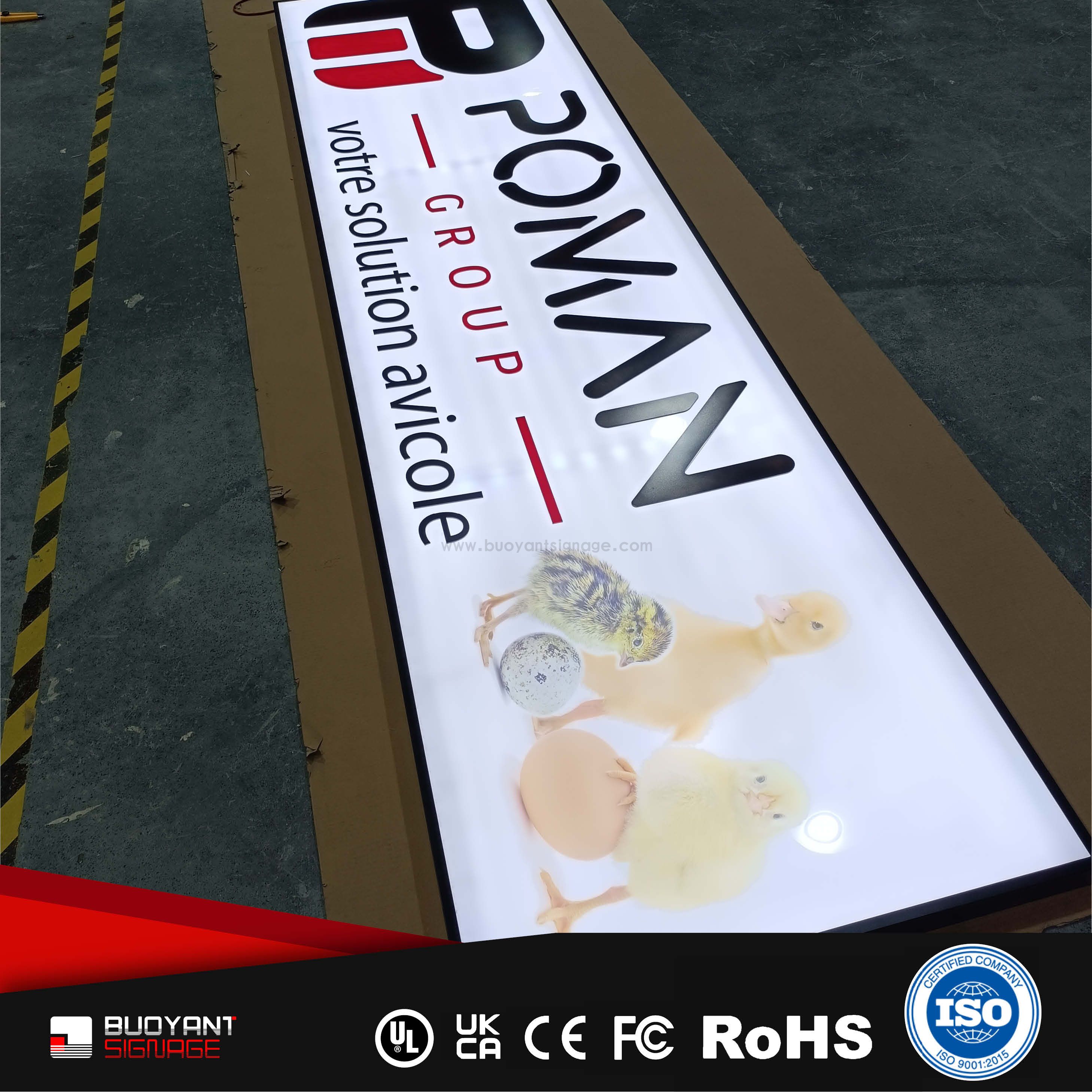 Professional Custom Brand Logo LED Face Trim Cap Signs for Commercial ...