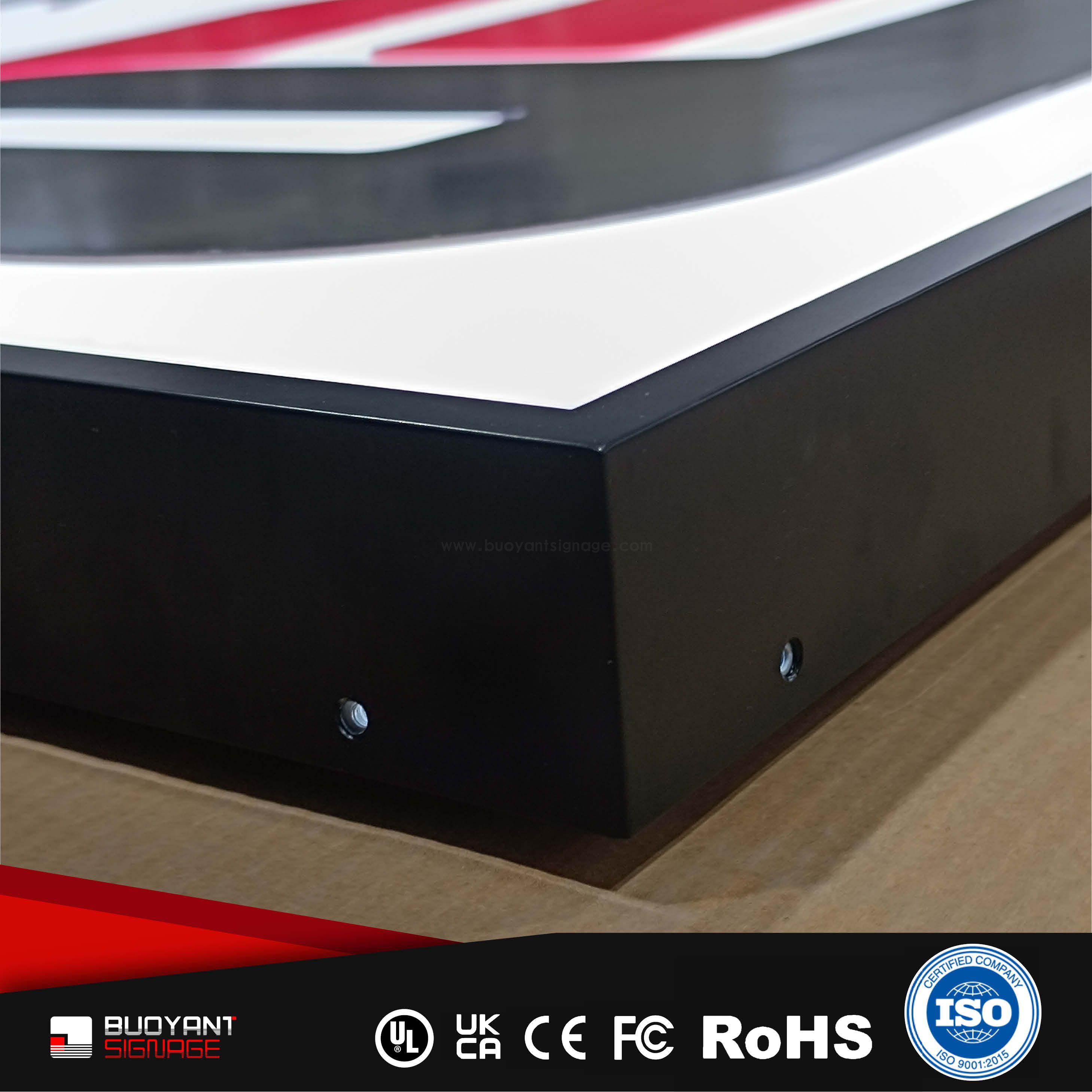 Professional Custom Brand Logo LED Face Trim Cap Signs for Commercial ...