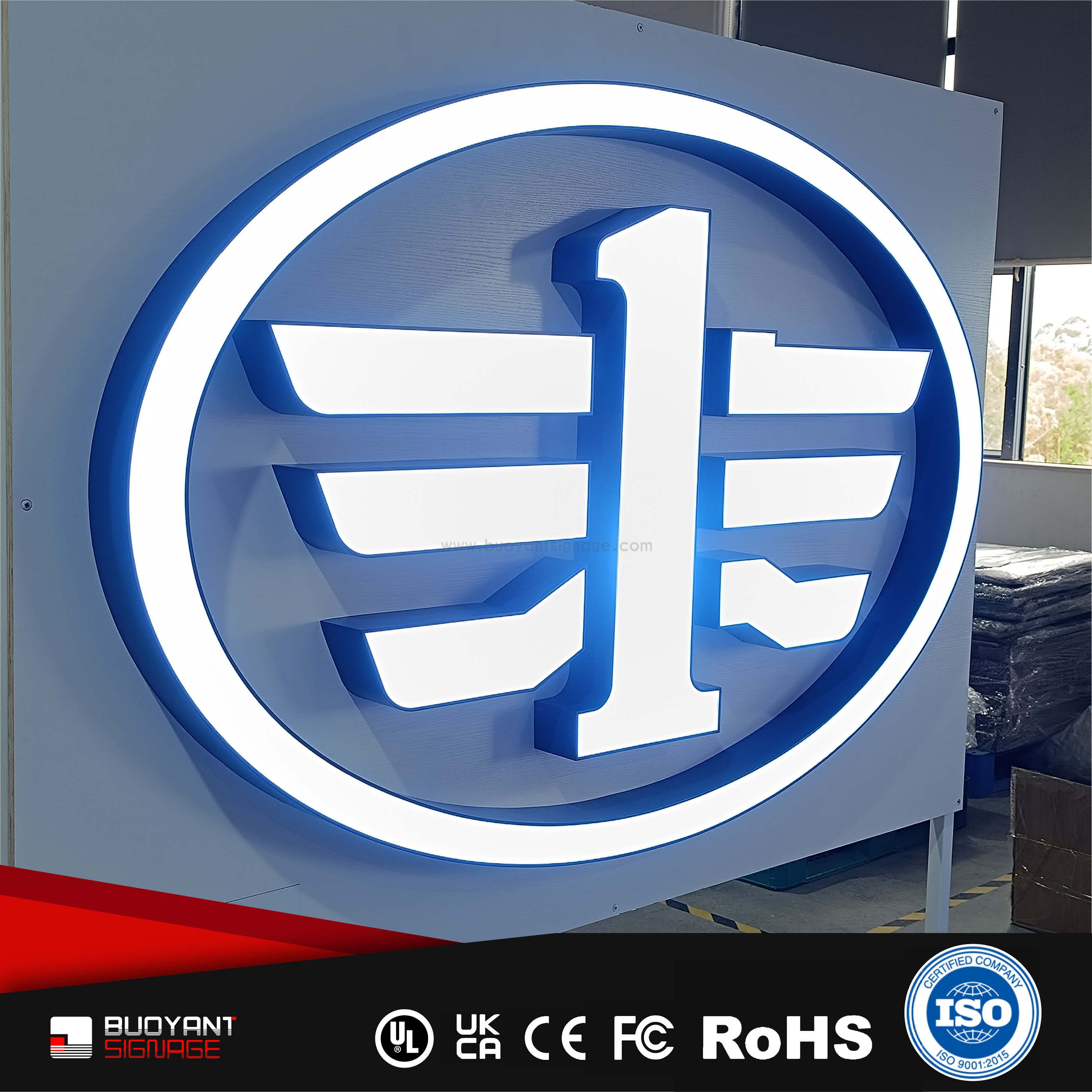 Professional Custom LED Face Trim Cap Si