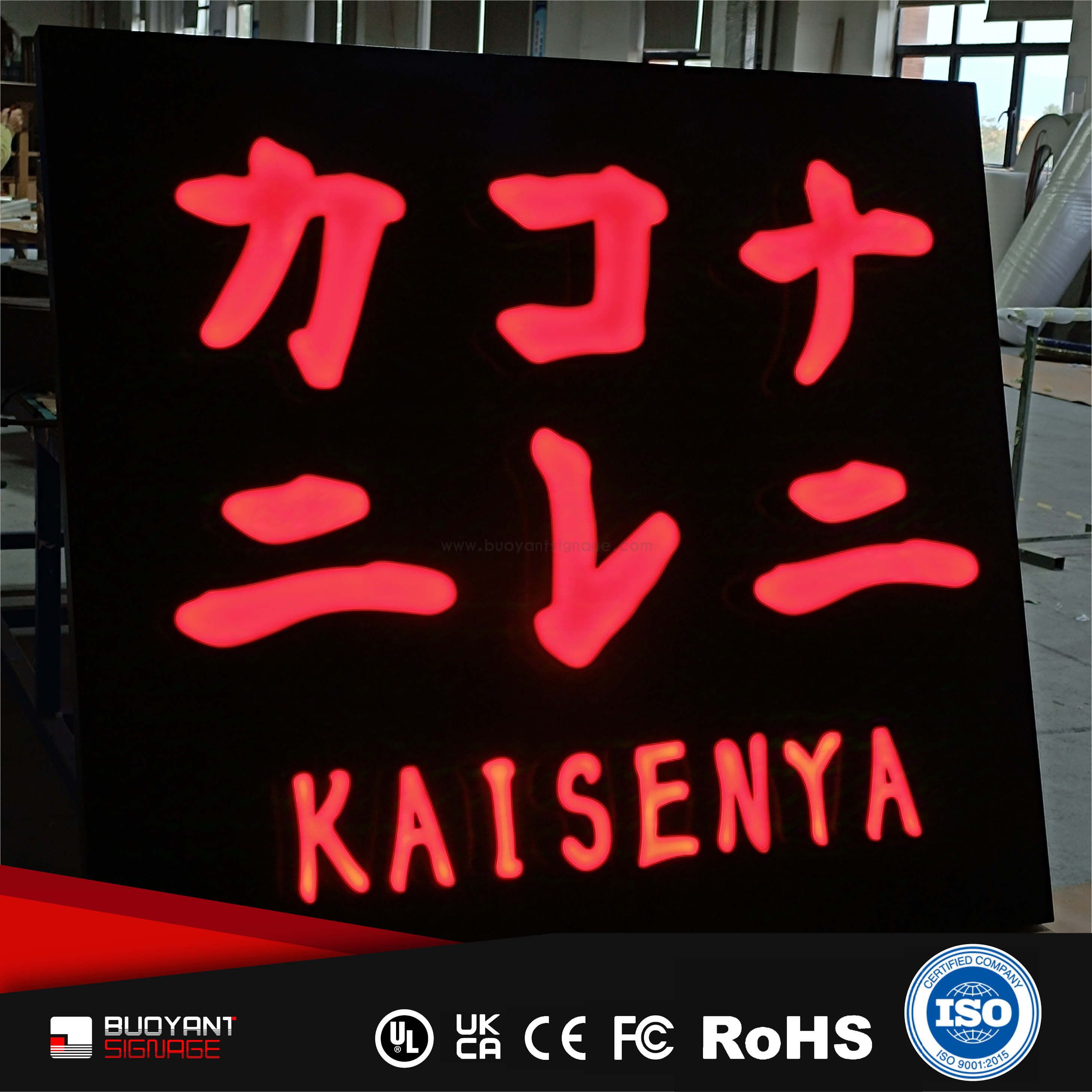 Professional Custom Brand Logo LED Illuminated Signs for Brand Visual Upgrade（（A3DISB-F21RF)）