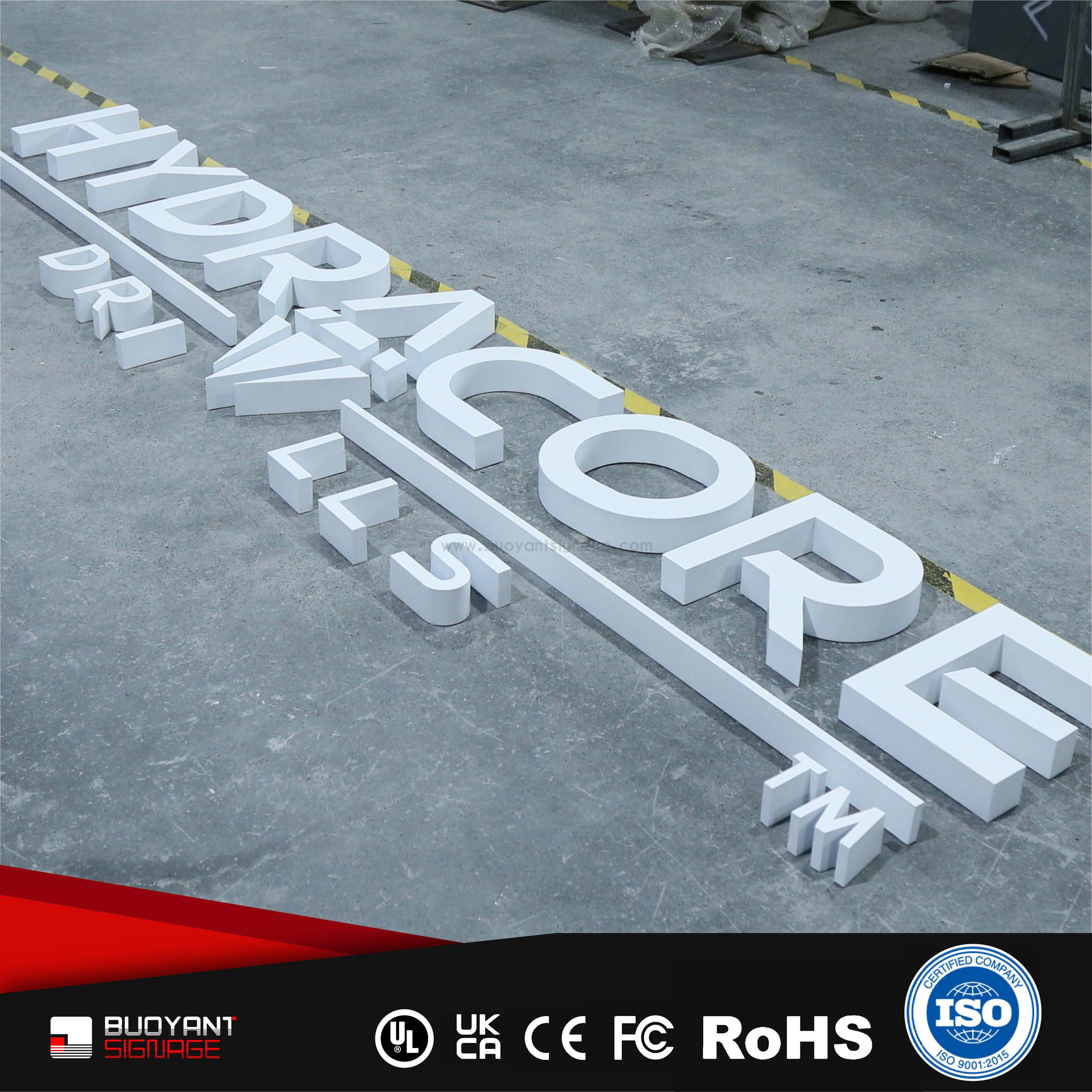 Professional Custom Artistic Font Non-Illuminated Hollow Signs for Enterprise Image Upgrade（(A3DNIS-