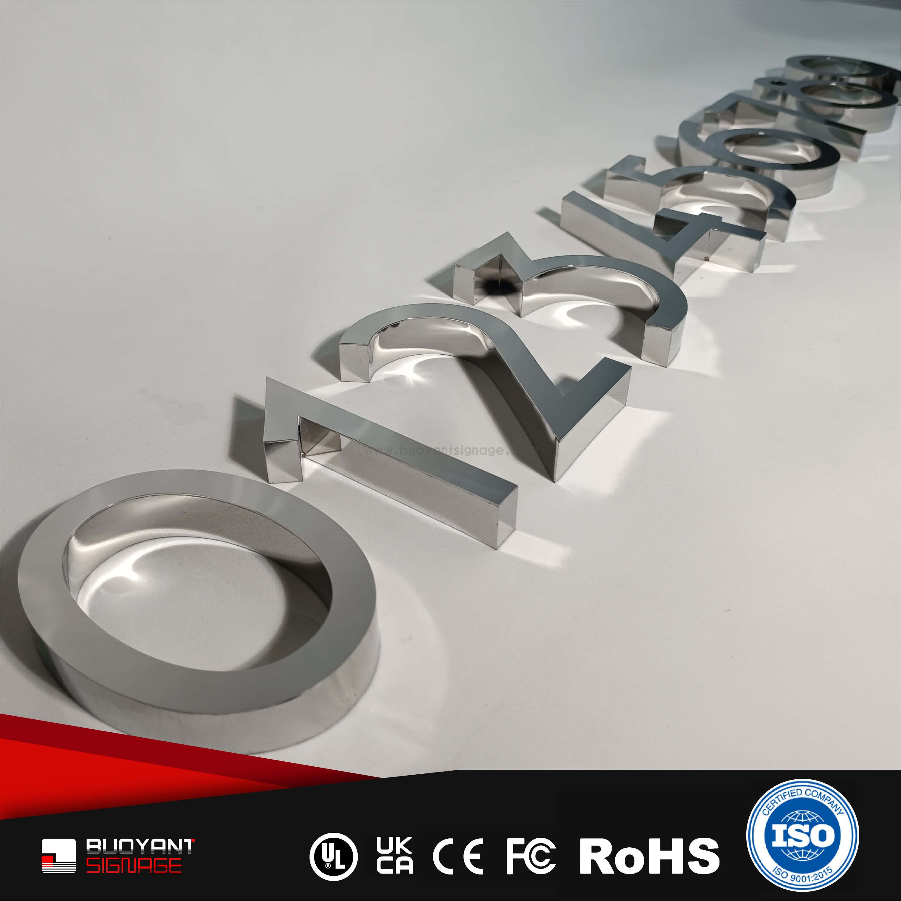 Professional Custom Minimalist Non-Illuminated Hollow Signs for Commercial Brand Upgrade（(A3DNIS-H44