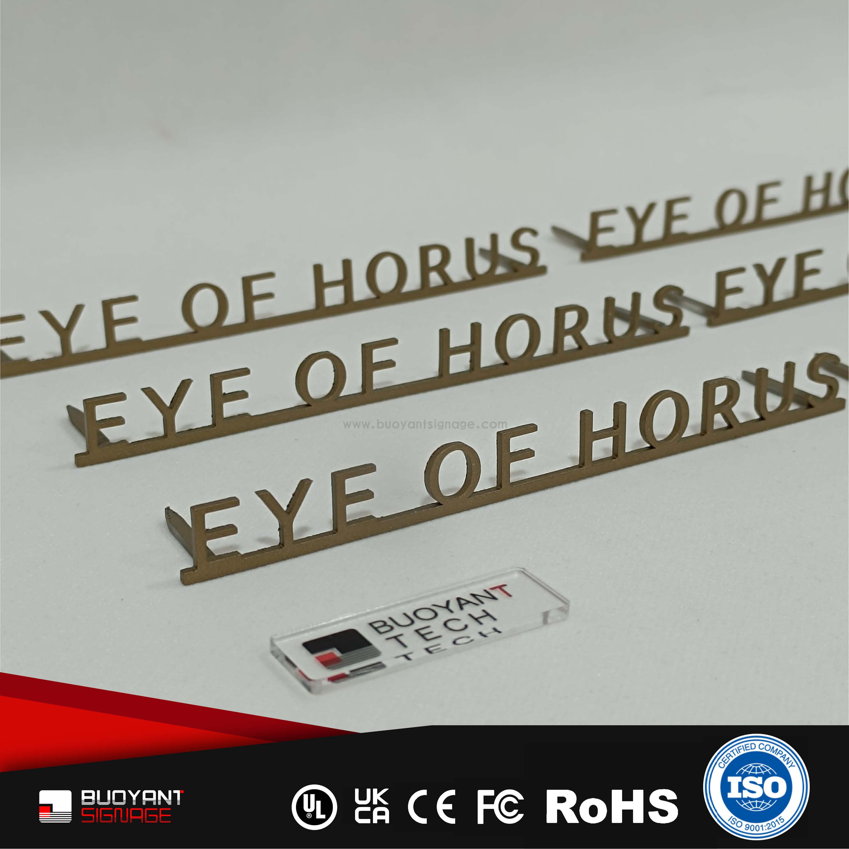 Professional Custom Theme Name Non-Illuminated Signs for Commercial Brand Upgrade（(A3DNIS-S61gss)）