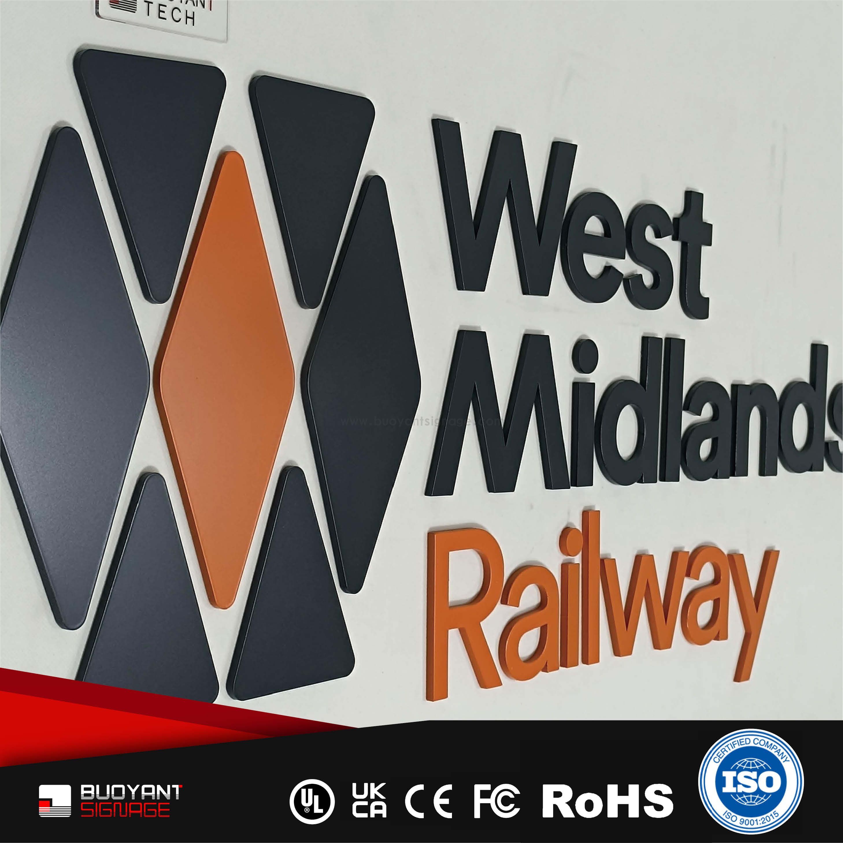 Professional Custom Brand Logo Non-Illuminated Solid Signs for Brand Visual Upgrade（(A3DNIS-S22yp)）