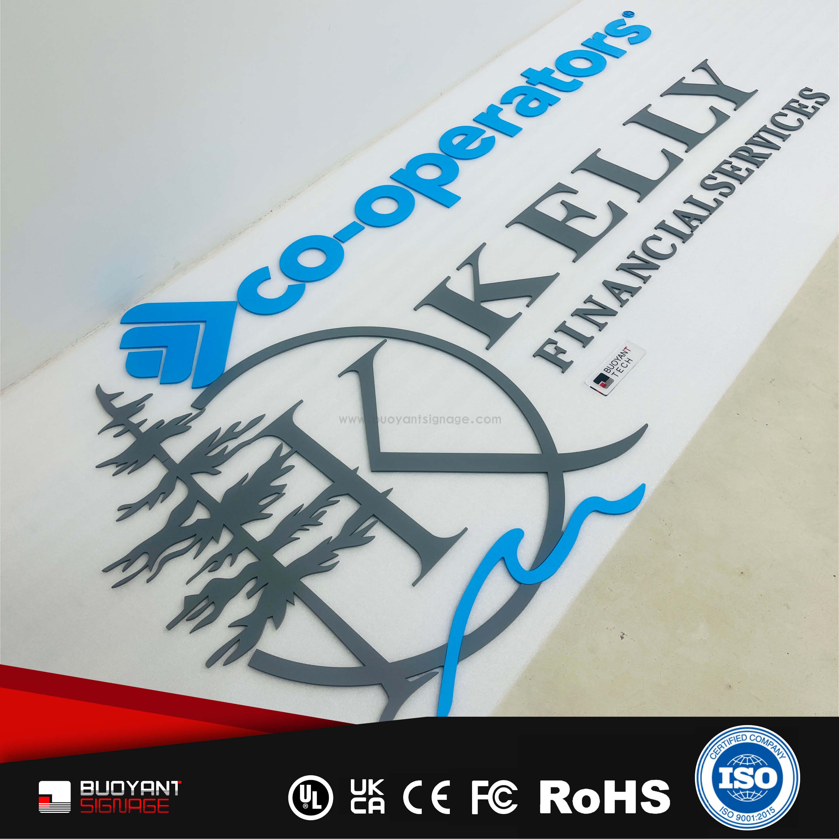 Professional Custom Name Logo Non-Illuminated Solid Signs for Brand Visual Upgrade（（A3DNIS-S25yp)）