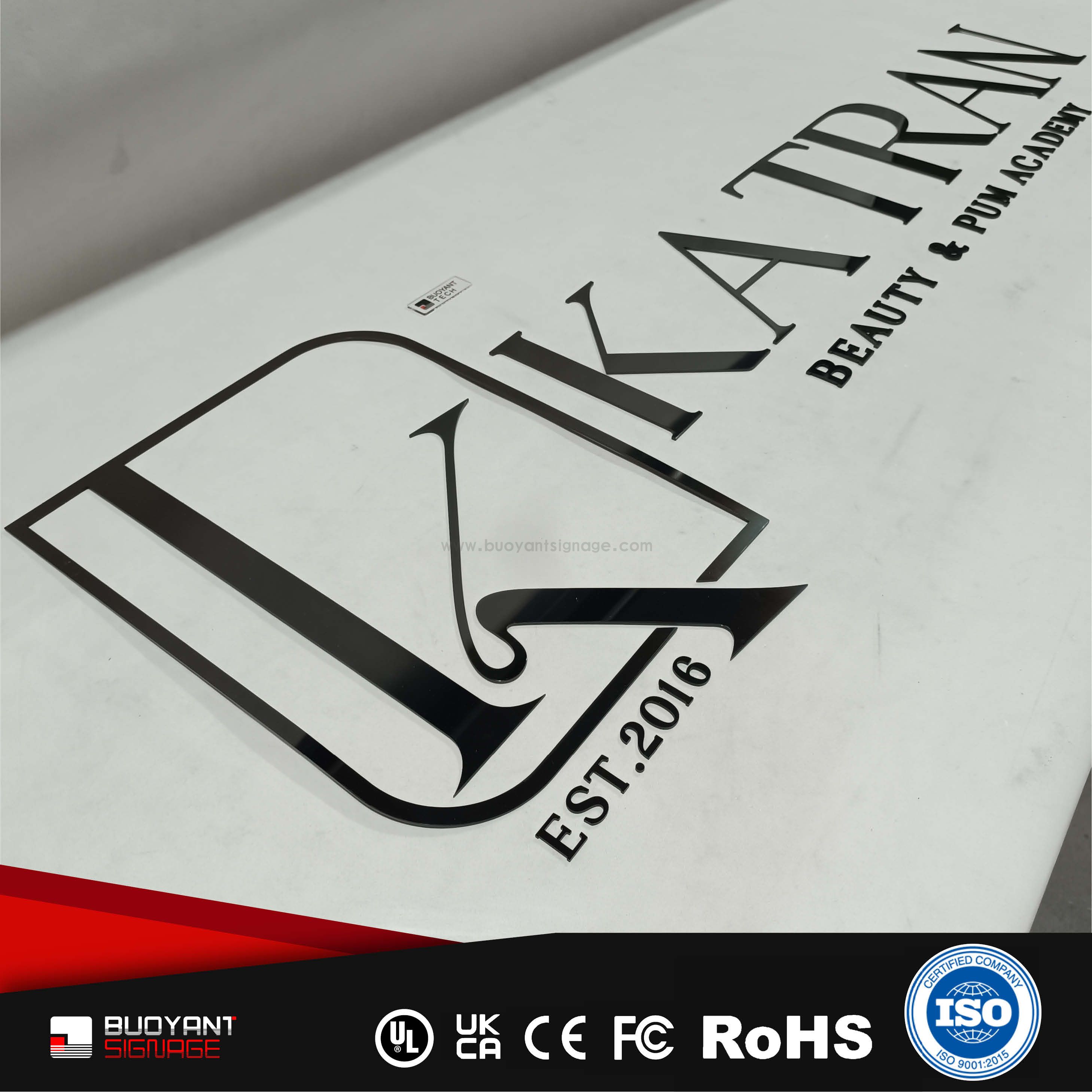 Professional Custom Letter Logo Non-Illuminated Solid Signs for Commercial Brand Upgrade（(A3DNIS-S26