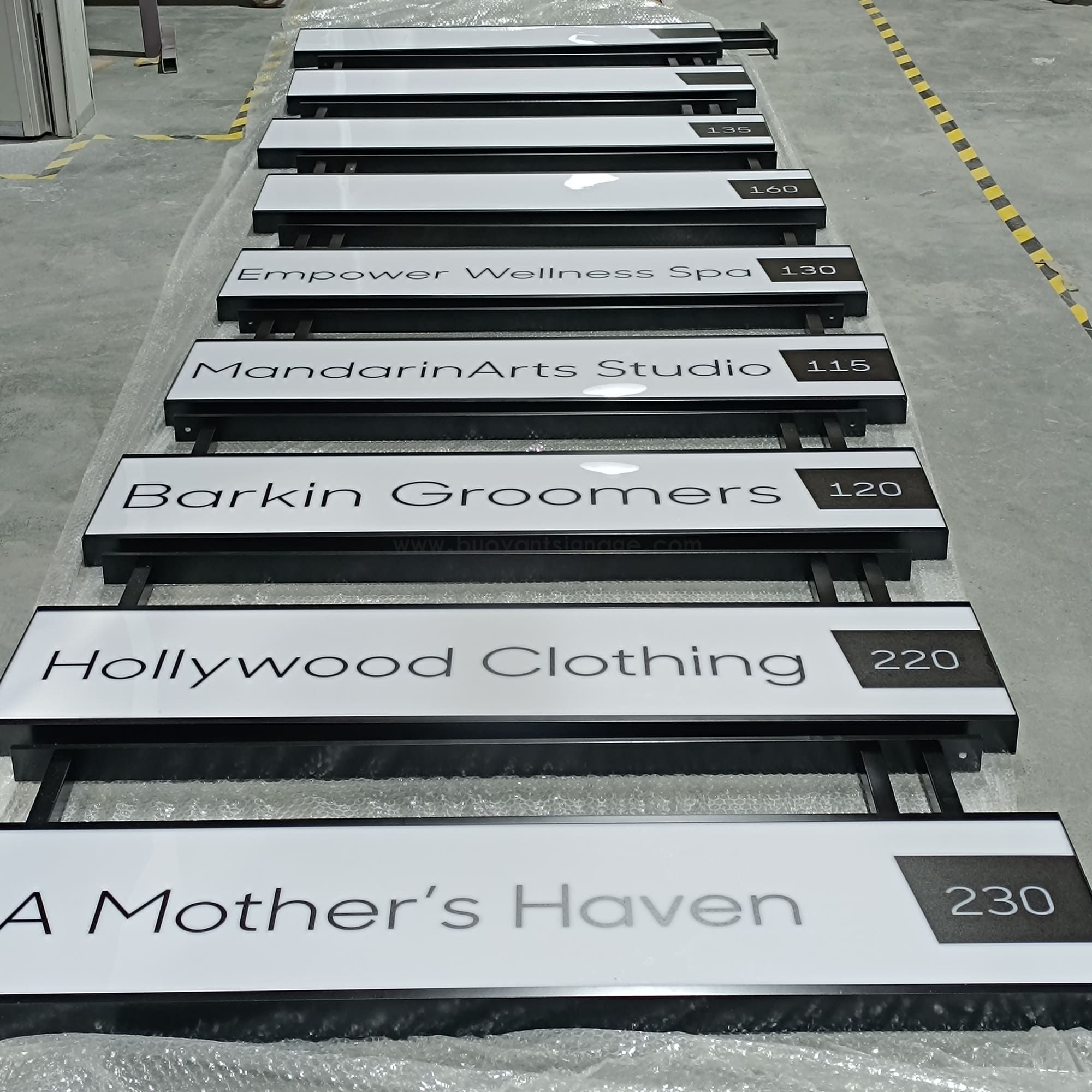Buoyant Completes Bulk Order of Ceiling Hanging Wayfinding Signage for US Client