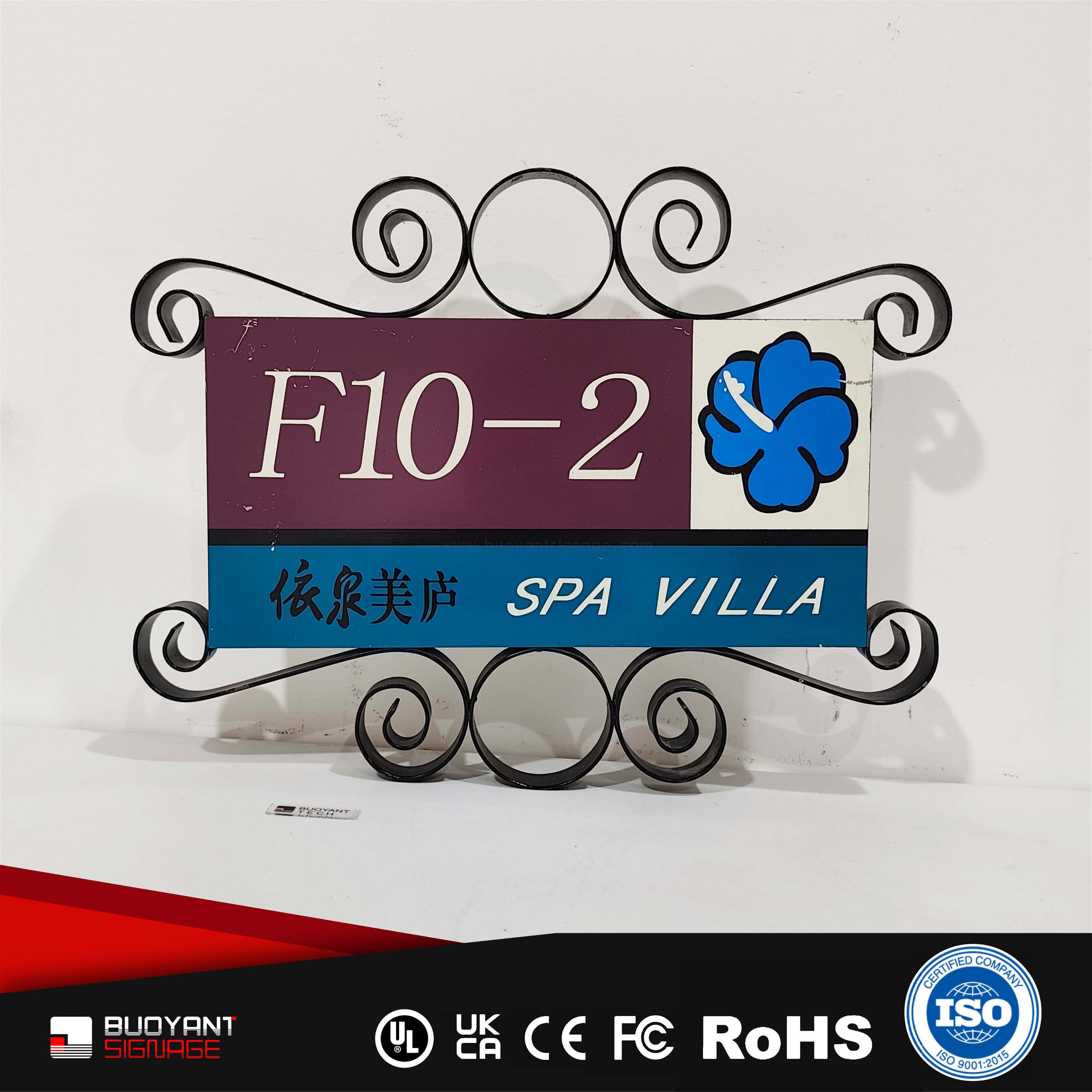 Professional manufacturer of high-quality iron-style residential building unit plates（ISRM-70）