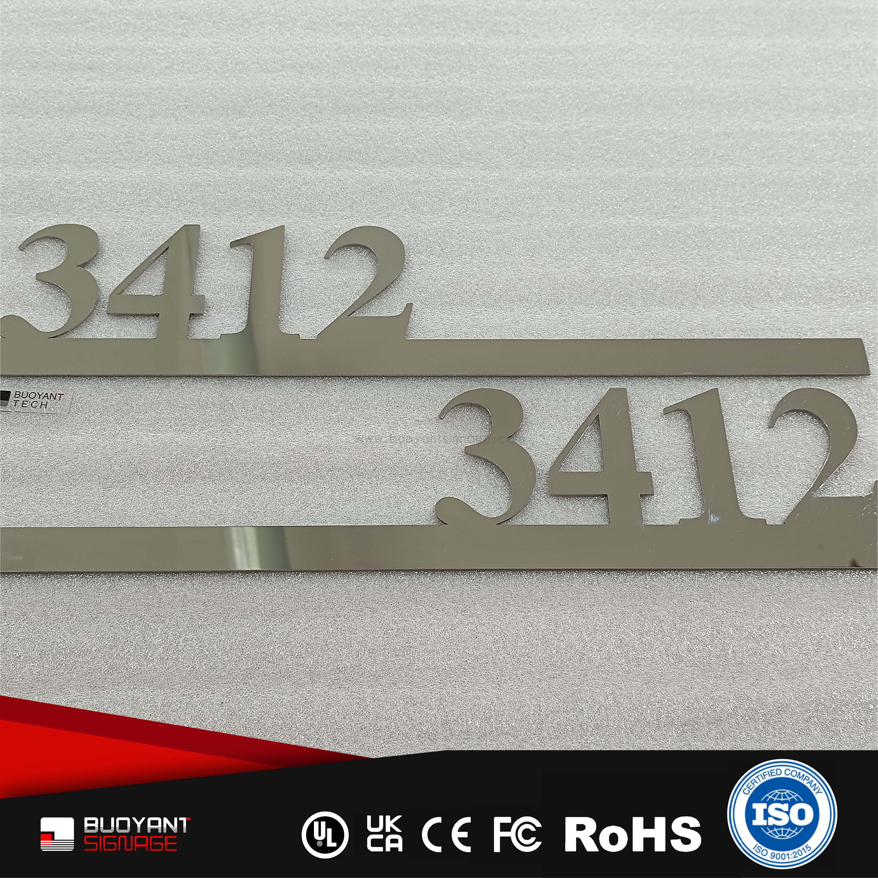 Professional Manufacture Mirror Digital Room Signs for Hotel & Residence（ISRM-N21）