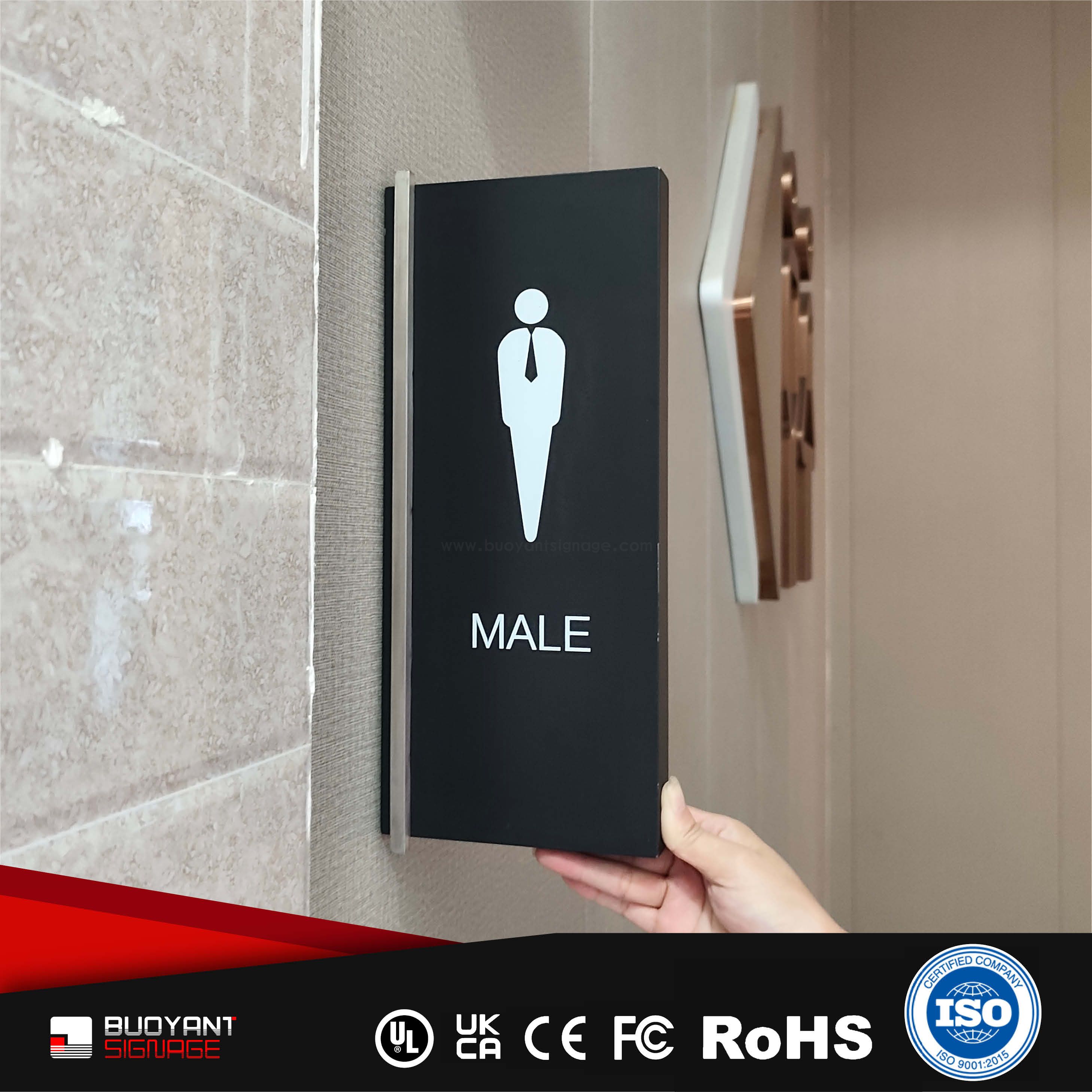 Blade-Shaped Office Name Plate（ISOFM-BS02）