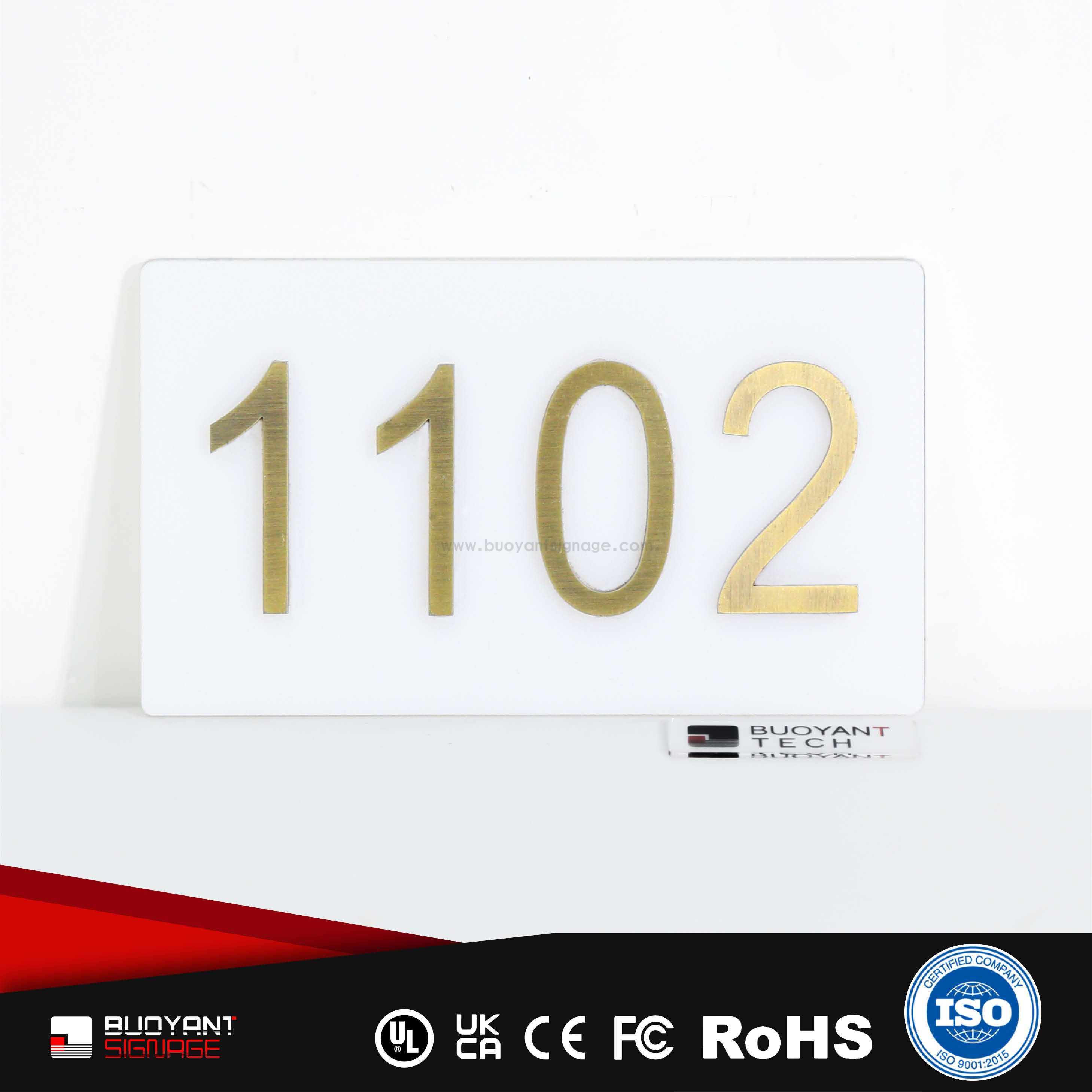 Modern Acrylic Room Number Plates (Undertake Residence/Office Bulk Manufacturing)（ISRM-RP14）