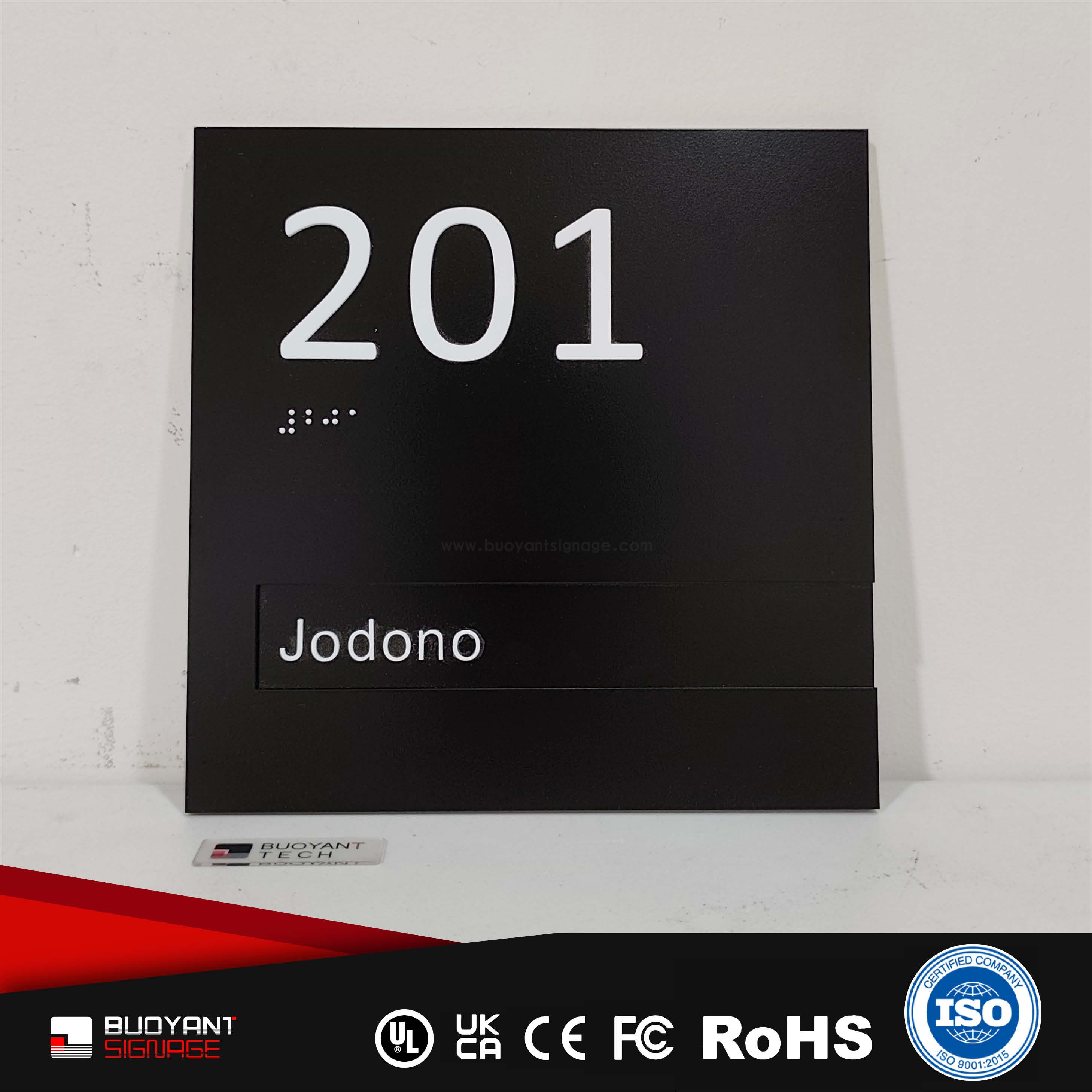  Minimalist Black Metal Room Number Plates (Hotel Project Custom)（ISRM-RP15）