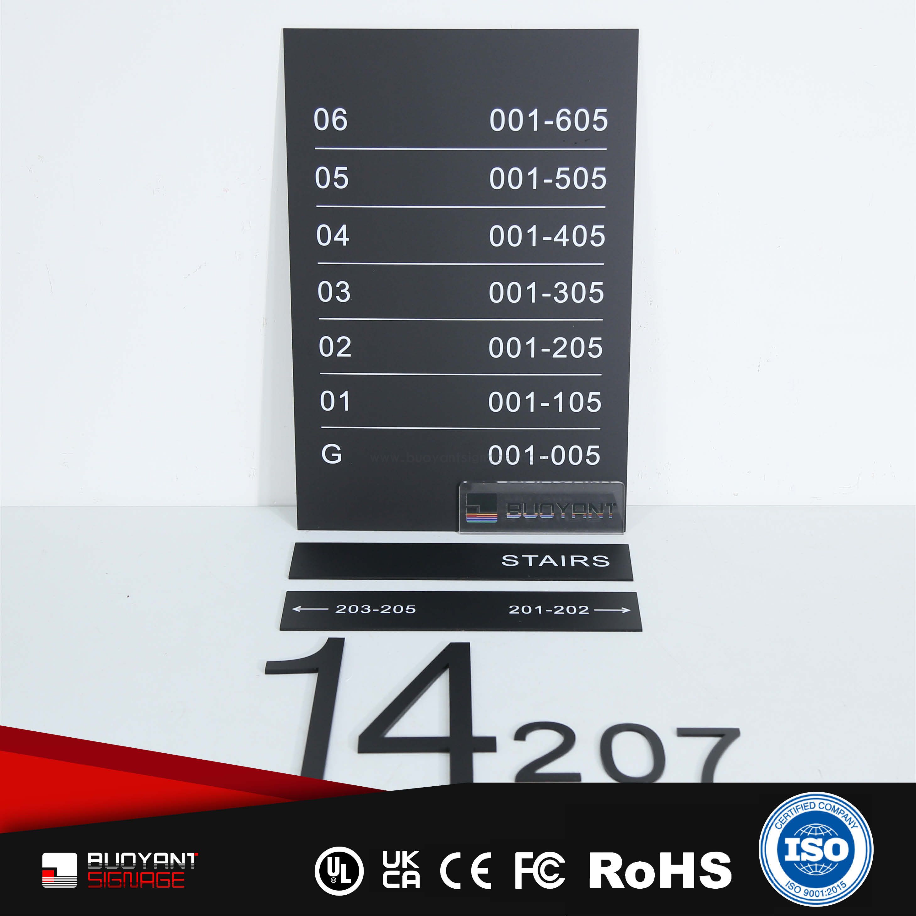 3D Floor Number Plates (Undertake Commercial Building Bulk Manufacturing)（ISRM-RP20）