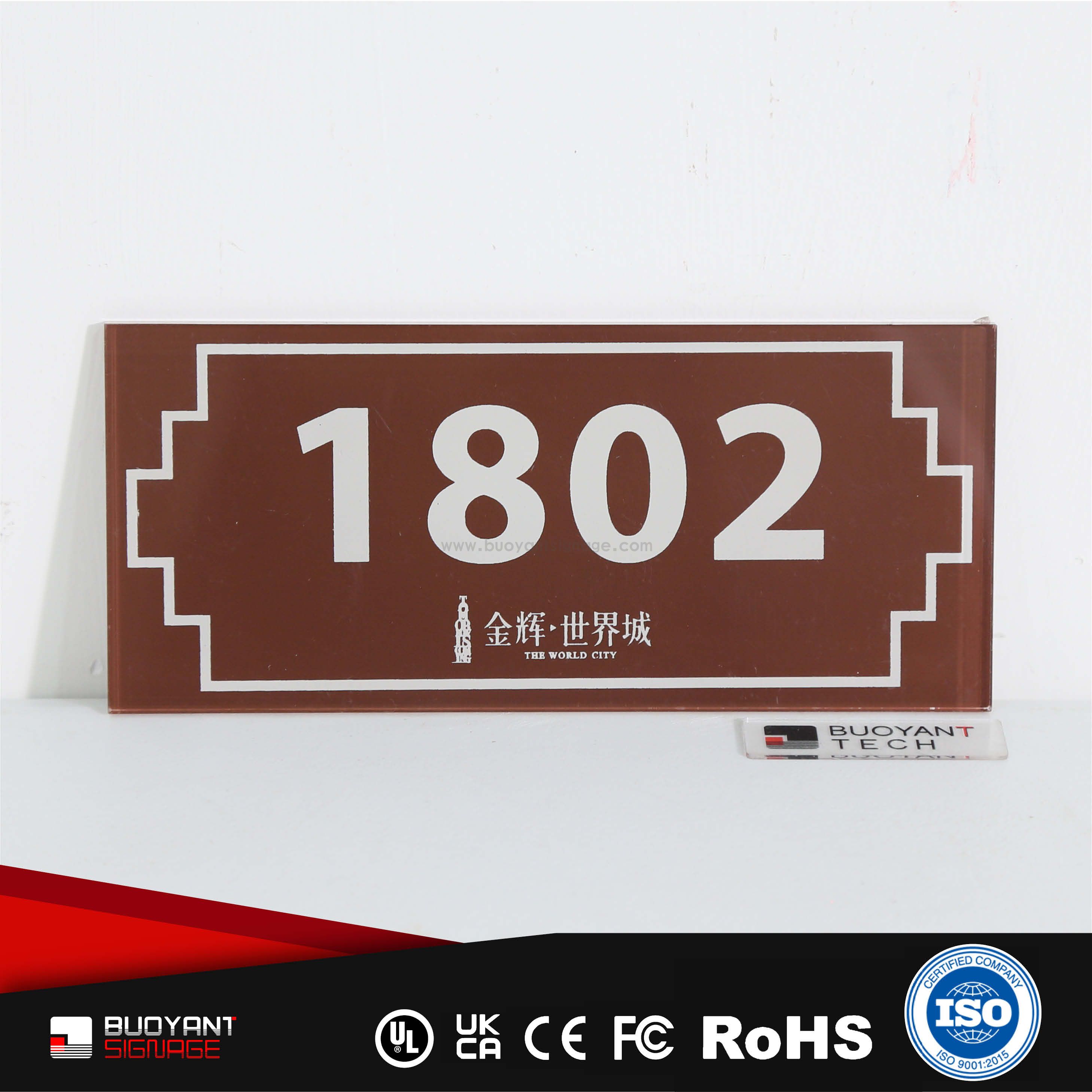 Antique Bronze Room Number Plates (Undertake Hotel/Residence Bulk Project Custom)（ISRM-RP04）