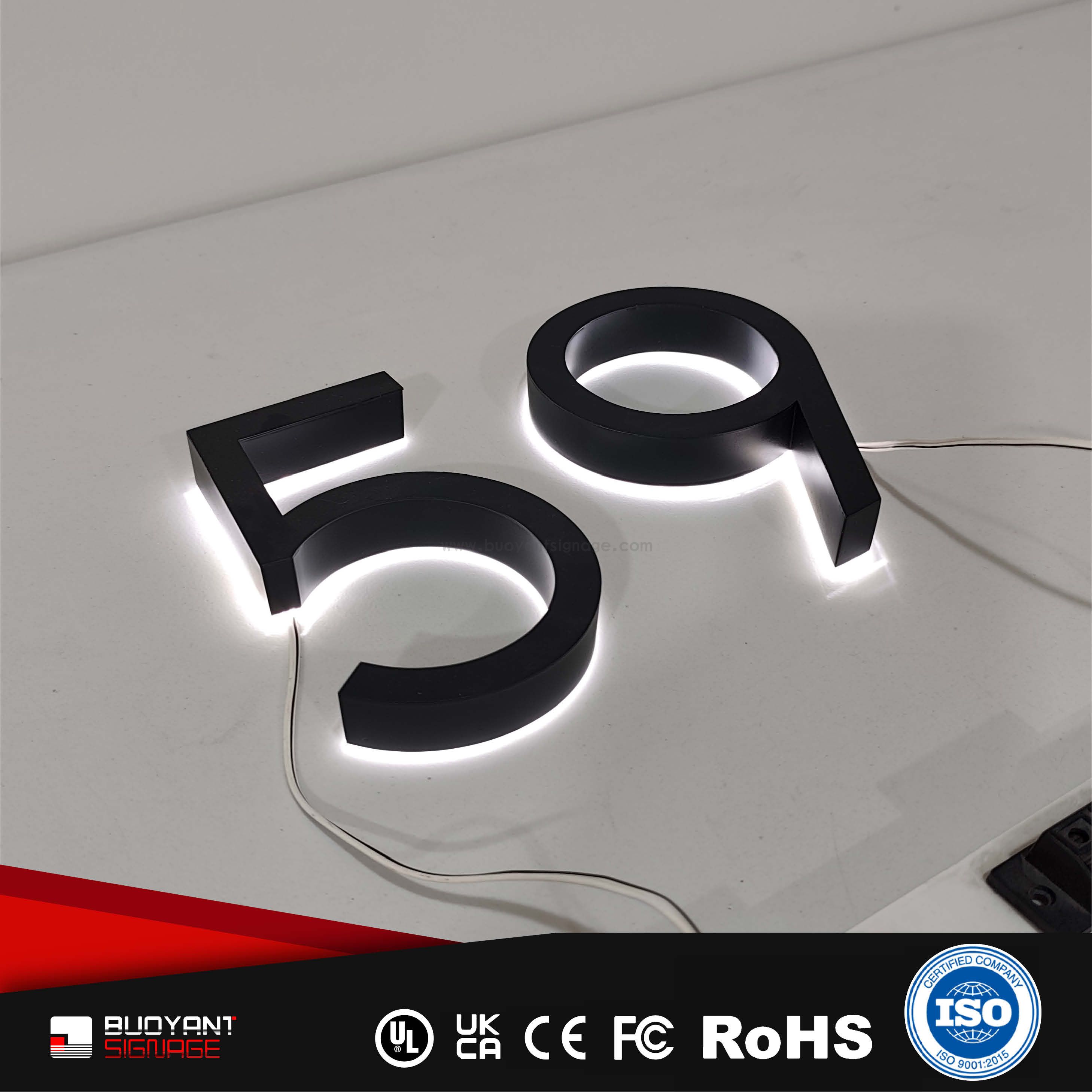 LED Backlit Hotel Room Number Plates (Suitable for High-End Residences)（ISRM-I01）