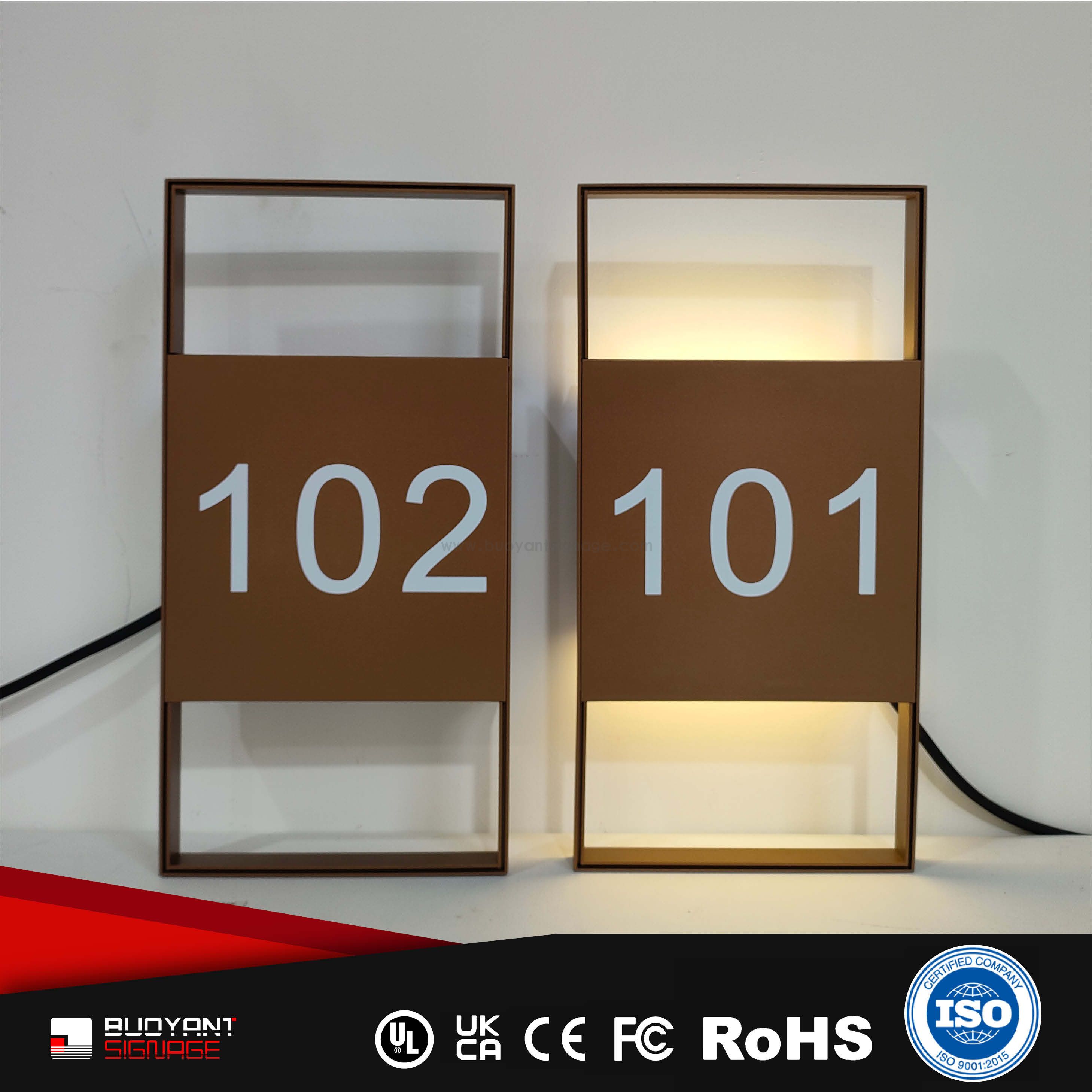 LED Illuminated Floor Guide Signs (Commercial Building Custom)（ISRM-I03）